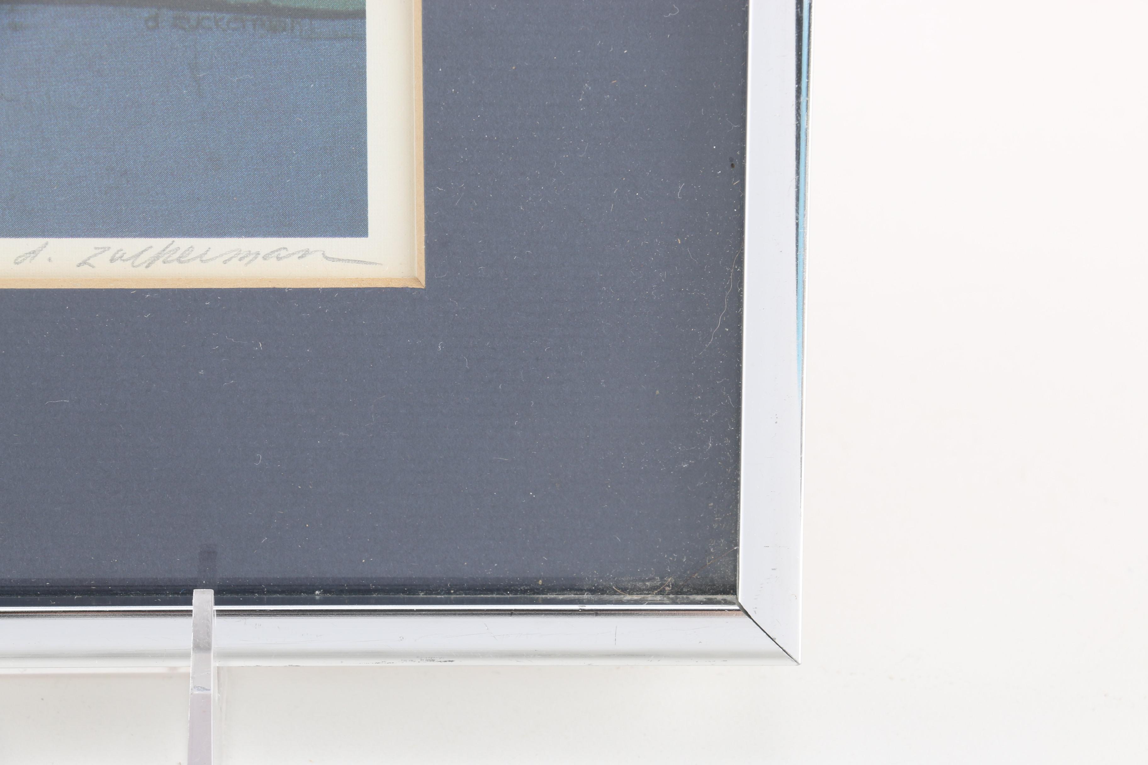 Deborah Zuckerman Limited Edition Offset Lithographs "Rainbow" and "Sailboat"