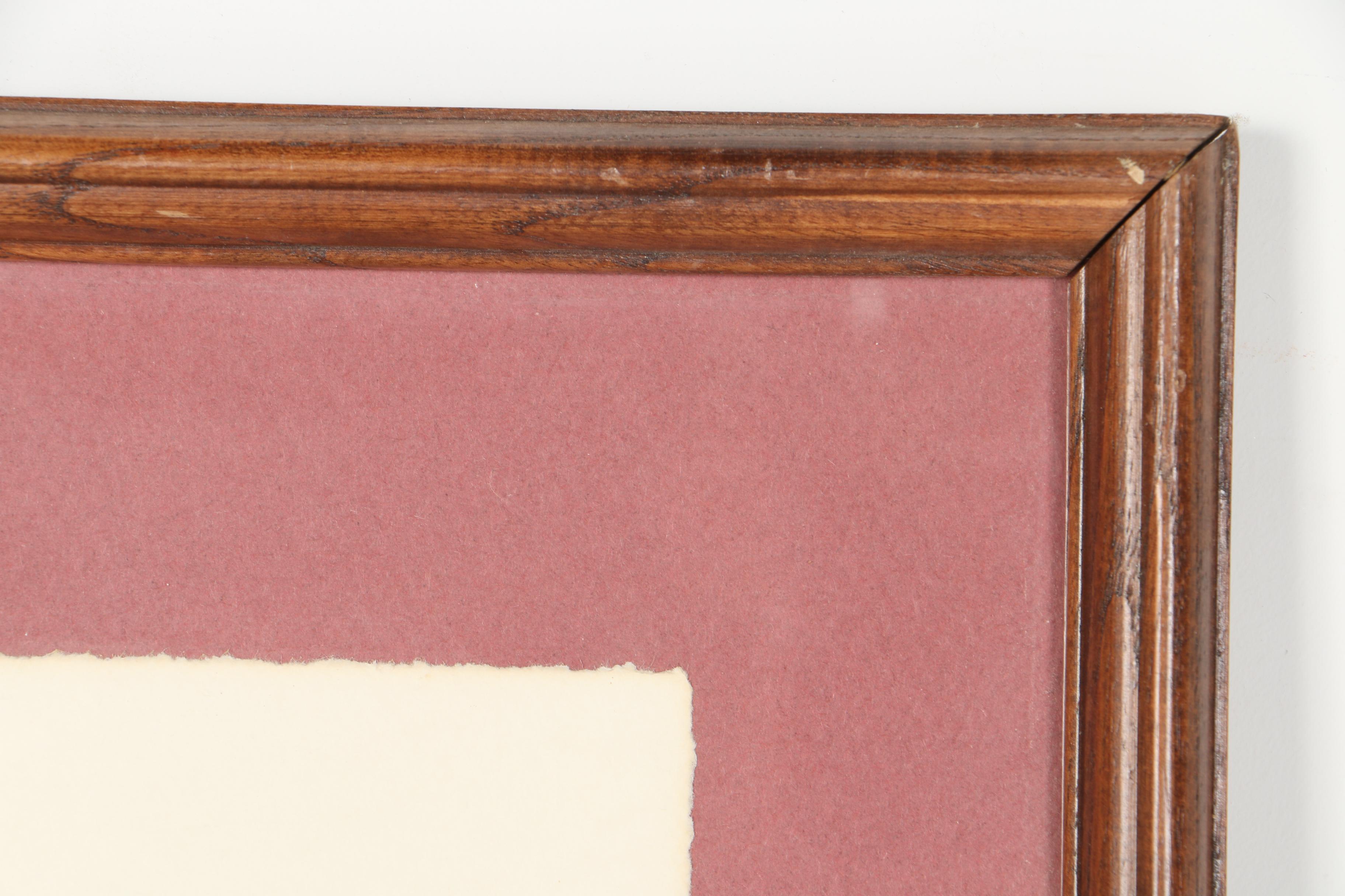 Limited Edition Framed Serigraph Prints on Geometrically-Reliefed Paper