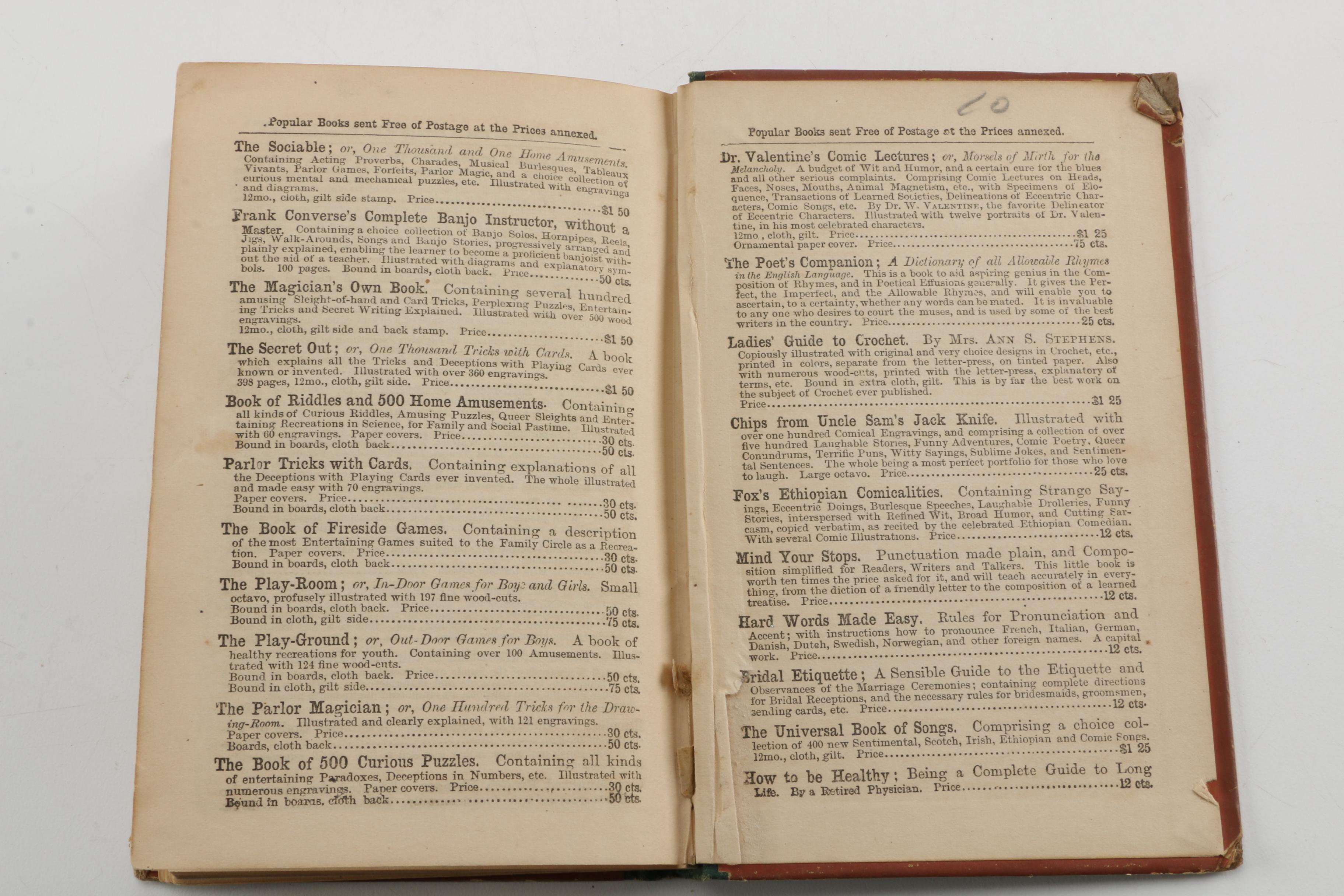 19th and 20th Century Humor Books