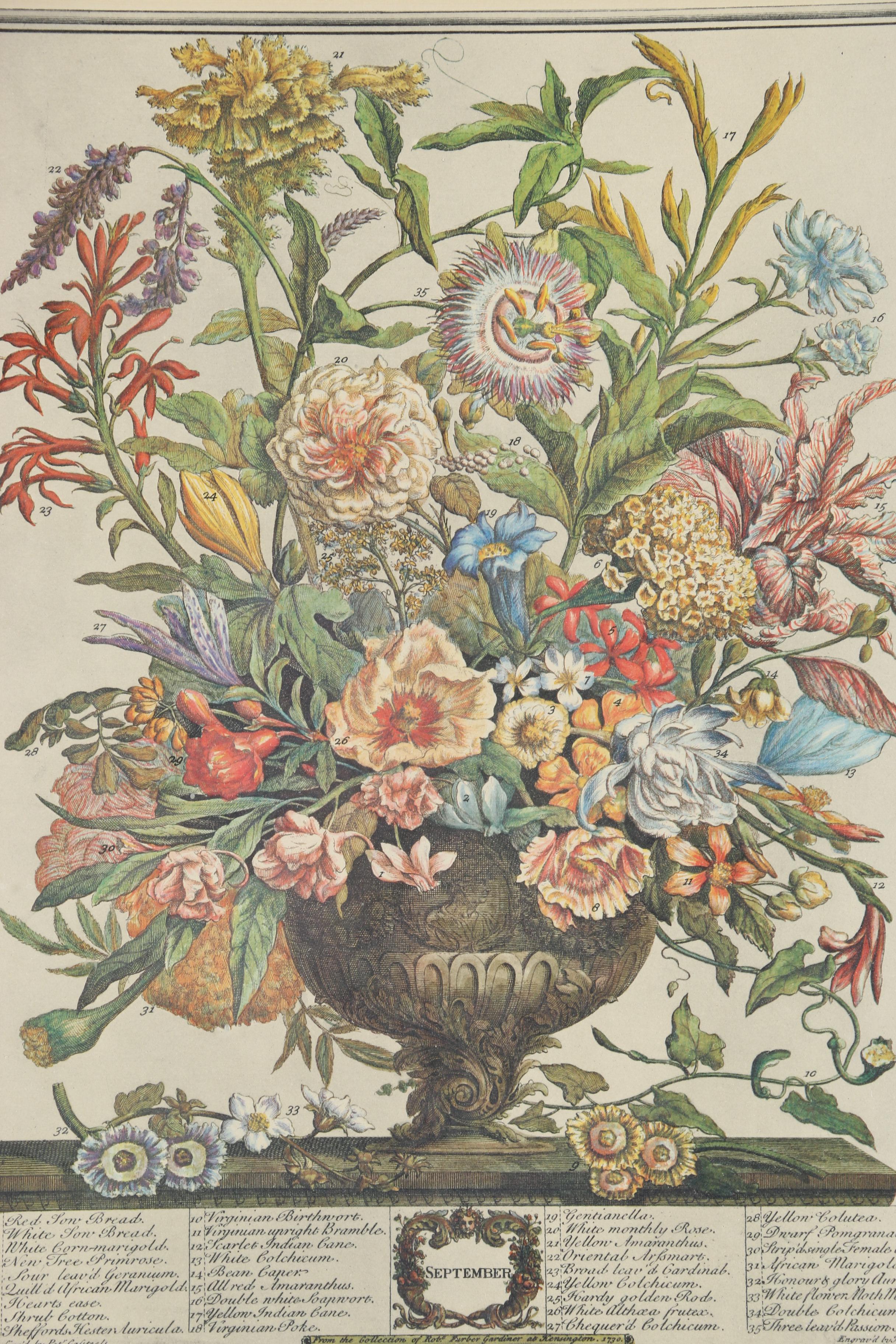 After H. Fletcher Offset Lithograph "September"