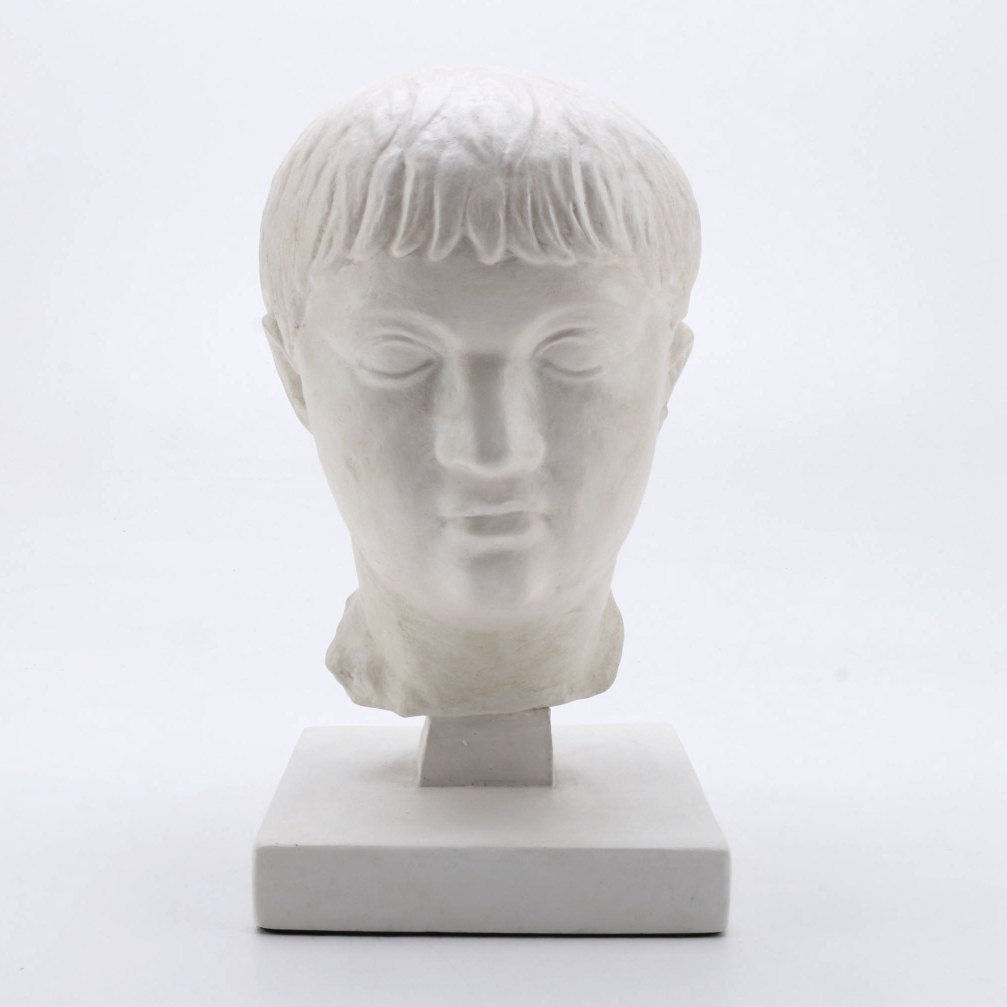 Reproduction White Resin Head Bust