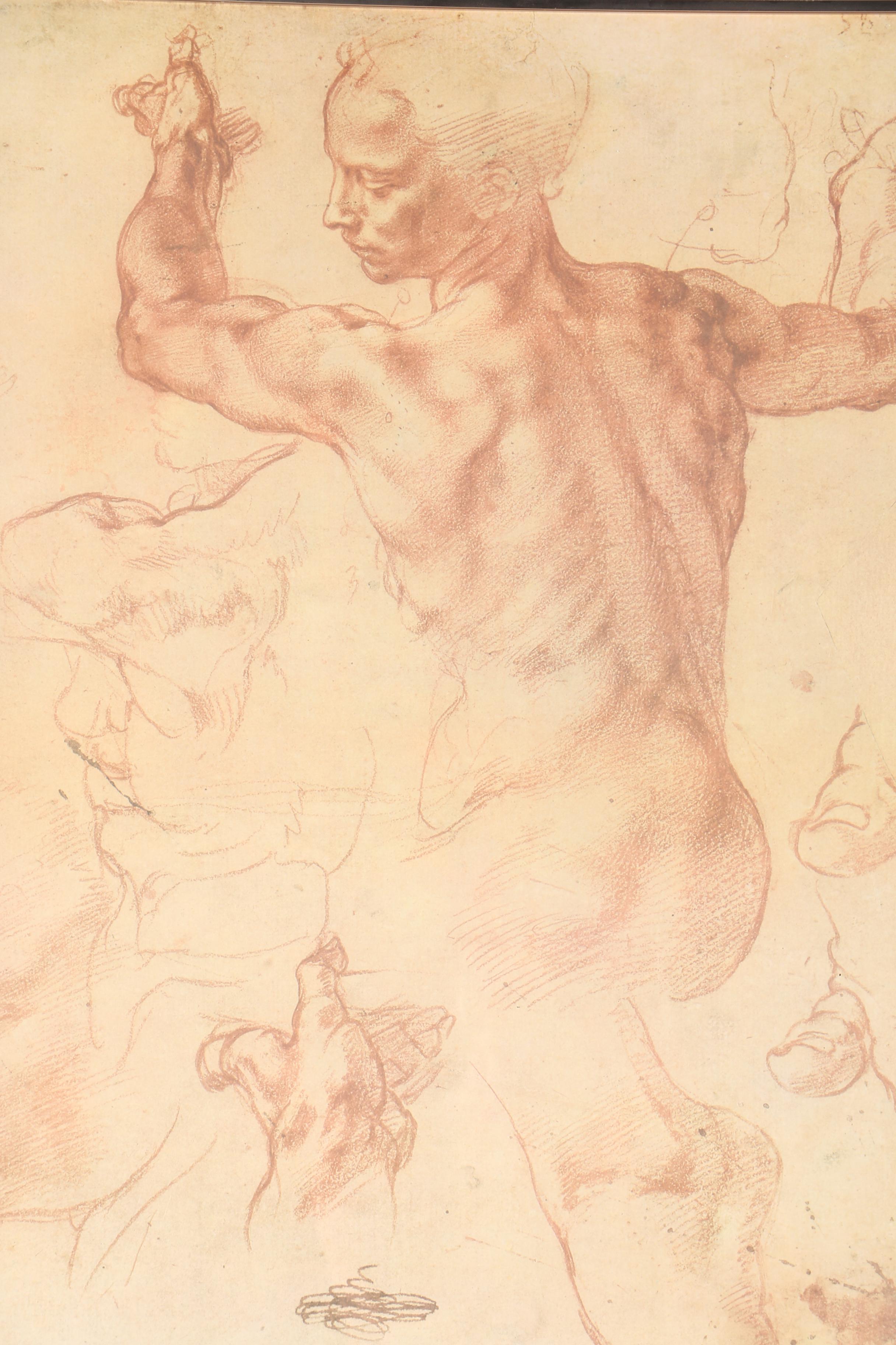 Michelangelo Exhibition Framed Poster