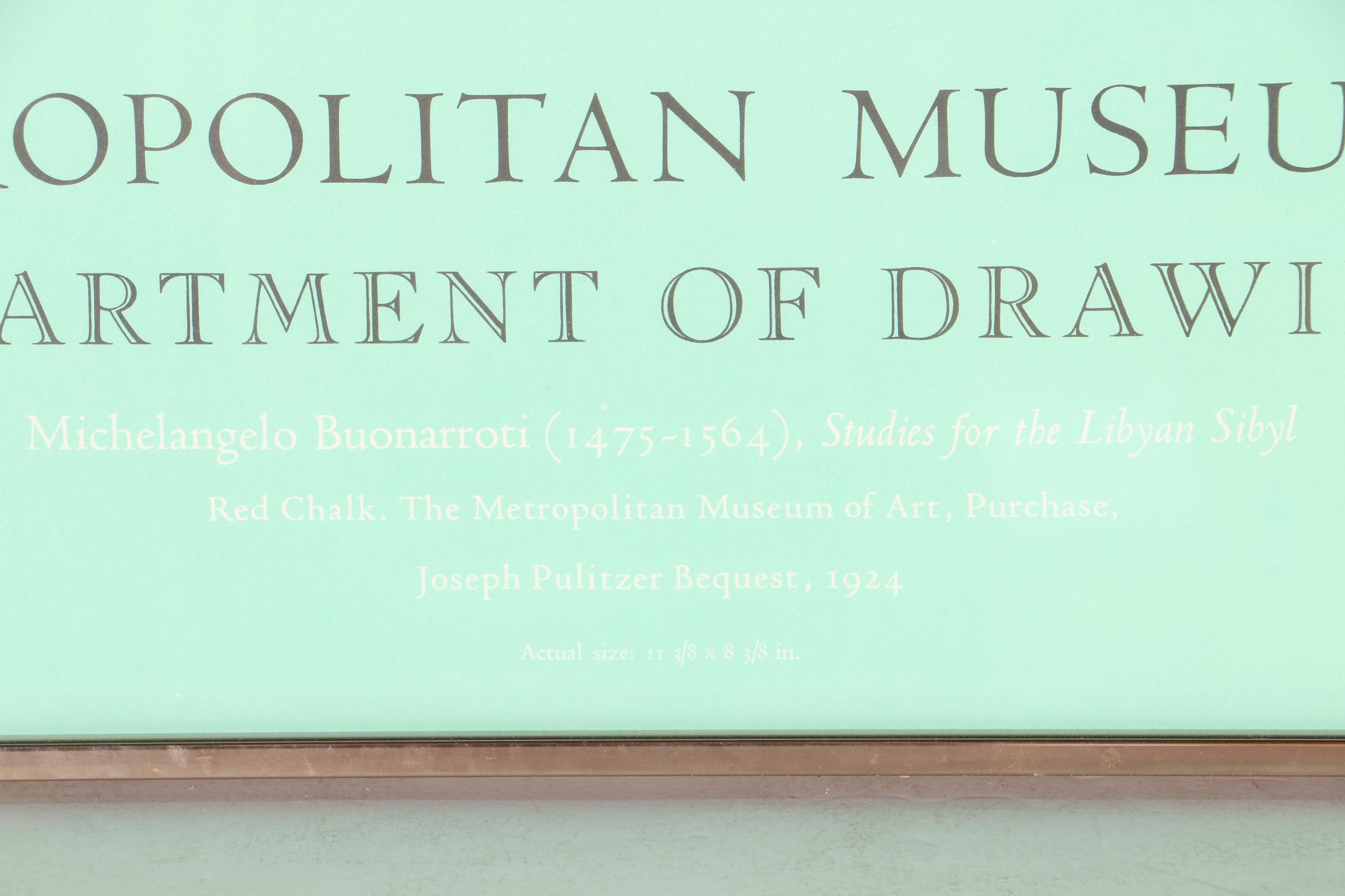 Michelangelo Exhibition Framed Poster