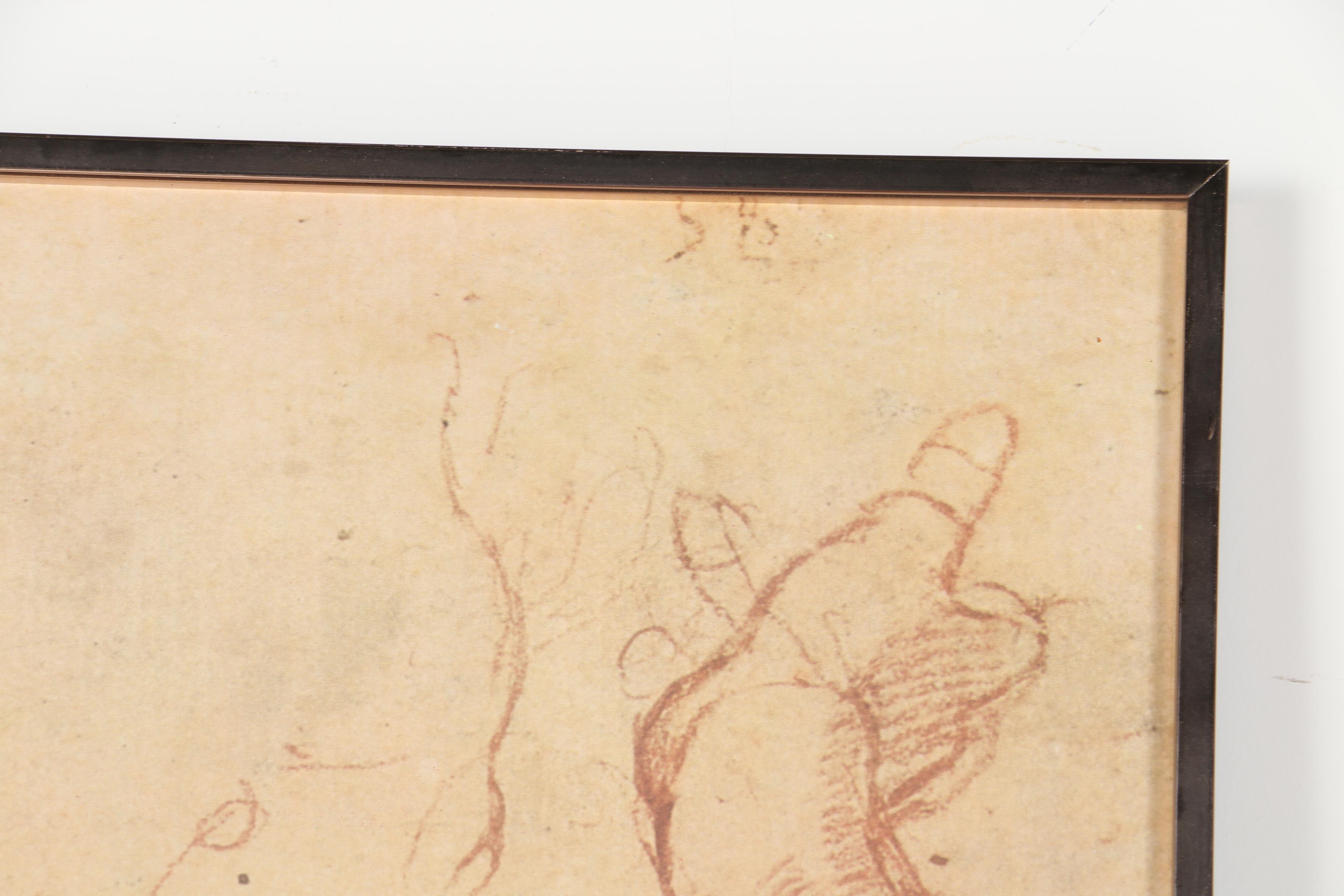 Michelangelo Exhibition Framed Poster