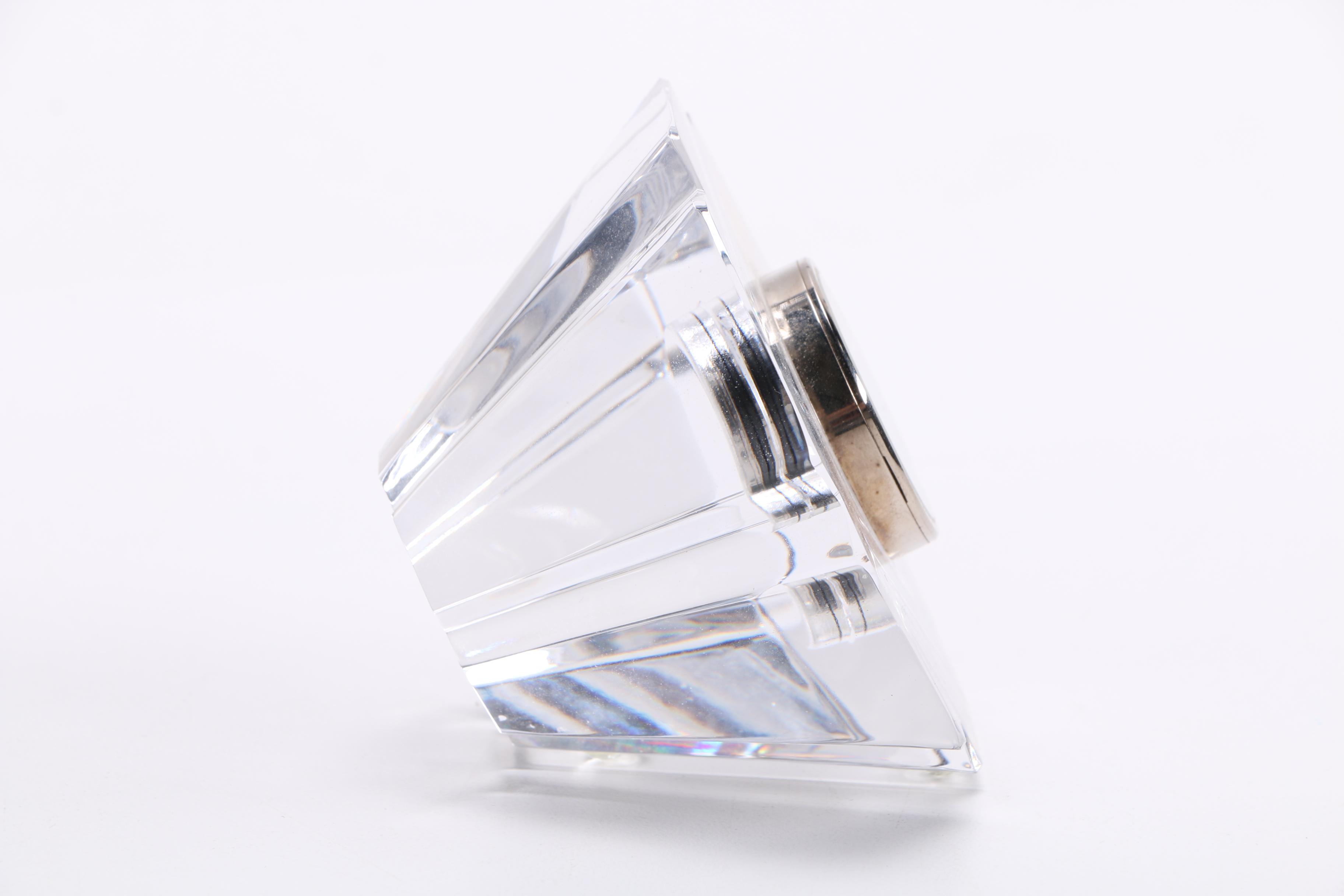 Orrefors Swiss Crystal Desk Clock