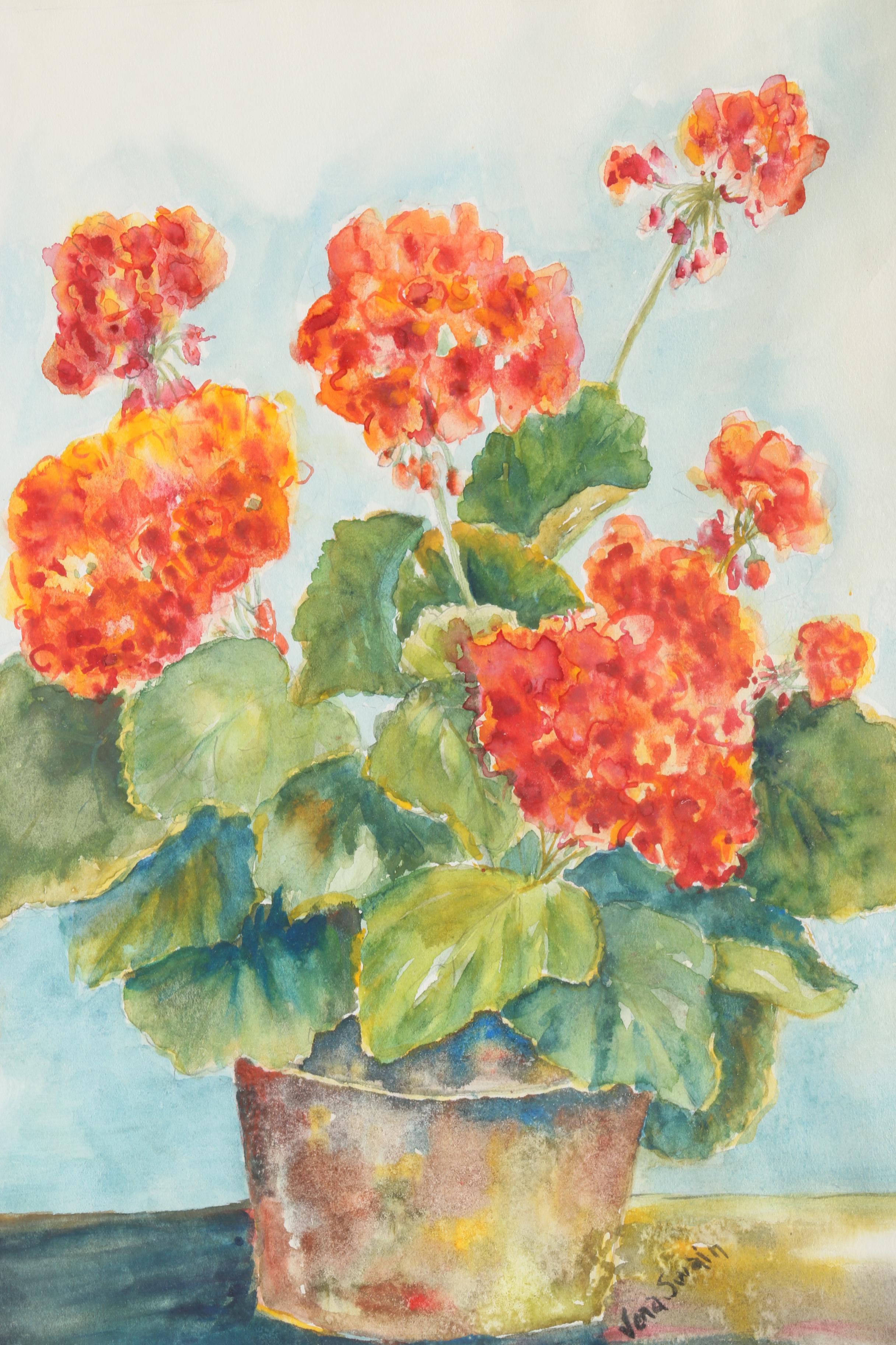 Vena Swain Original Watercolor "Country Morning"