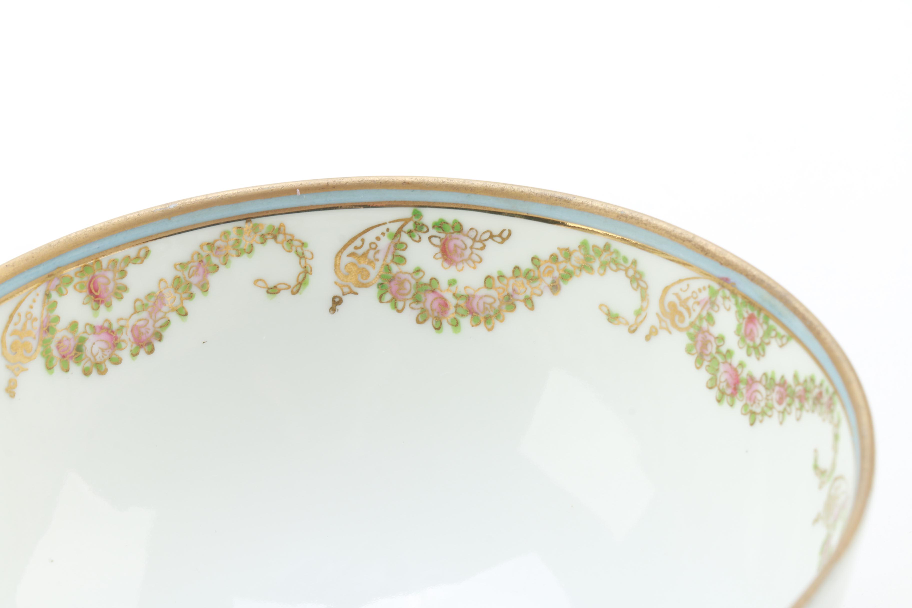 Hand Painted Nippon Porcelain Bowls