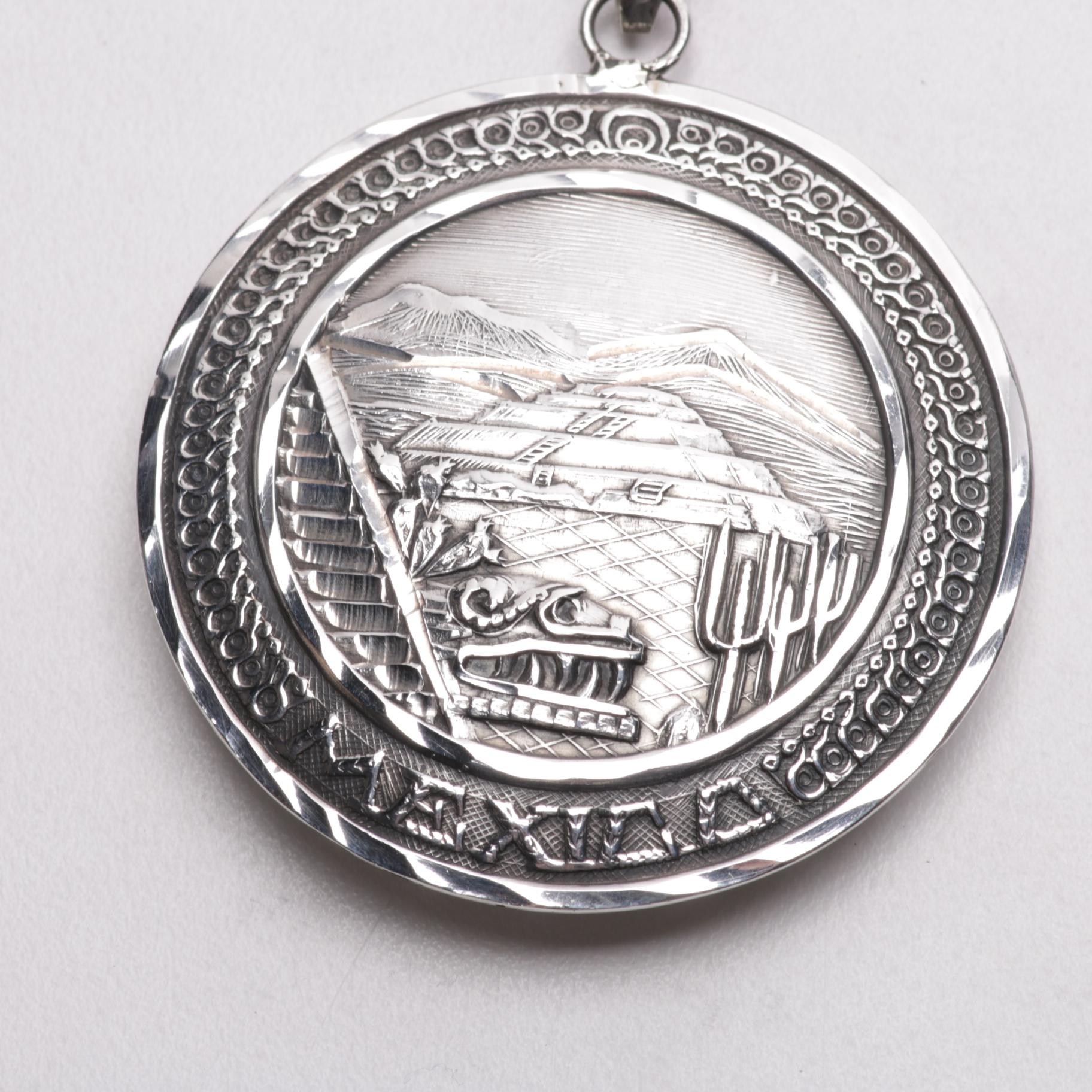 Sterling Rope Necklace with Pendant