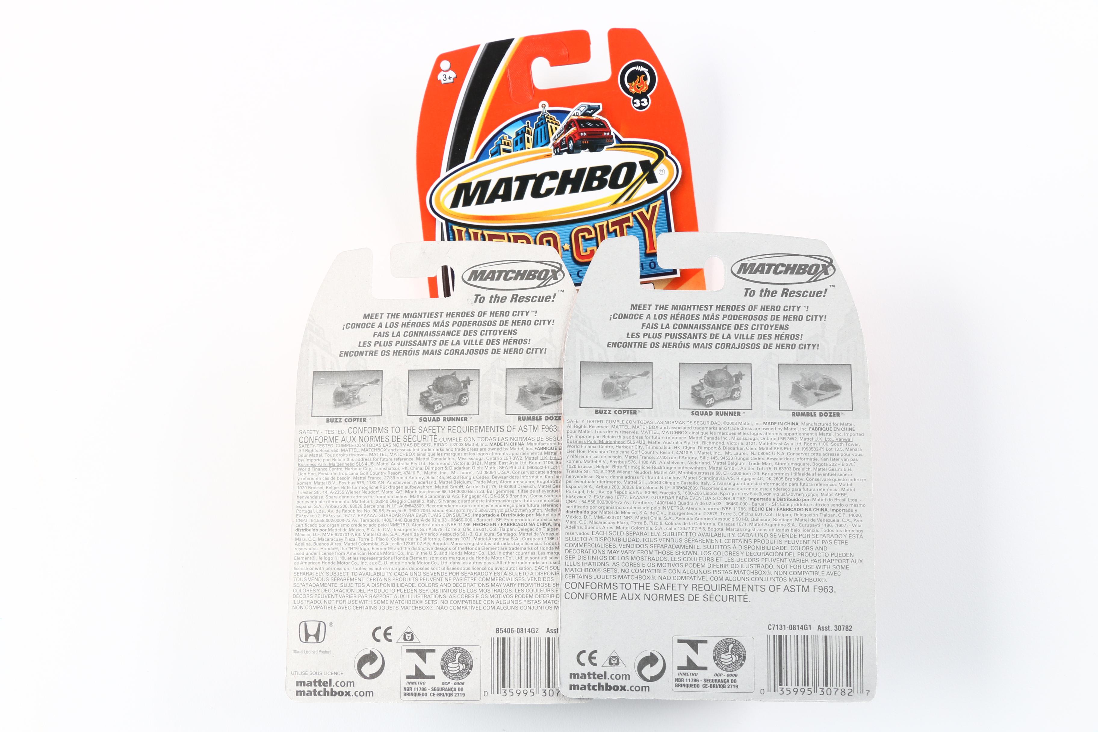 Early to Mid-2000s Matchbox Die-Cast Cars