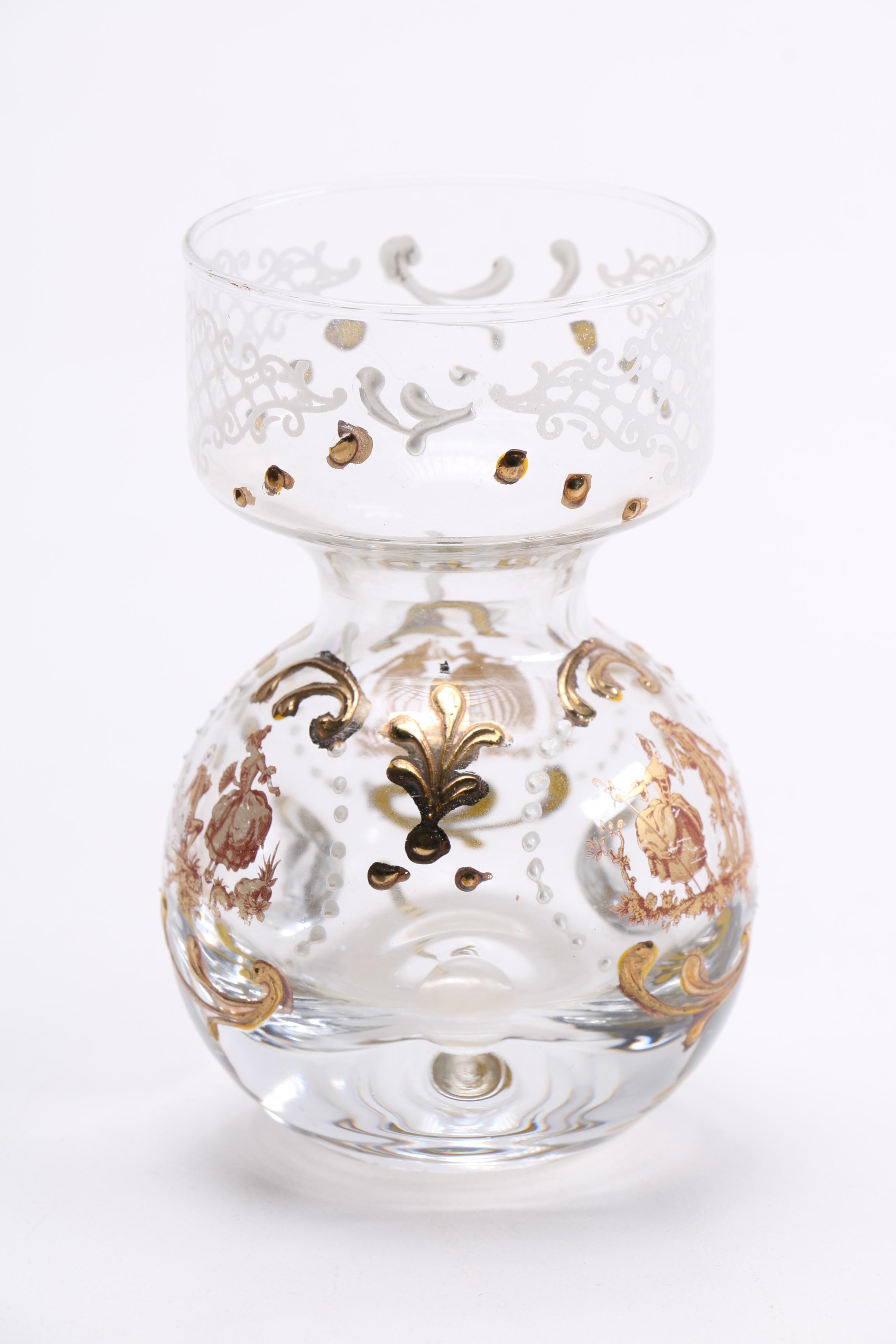 Hand Decorated Glass Vessel