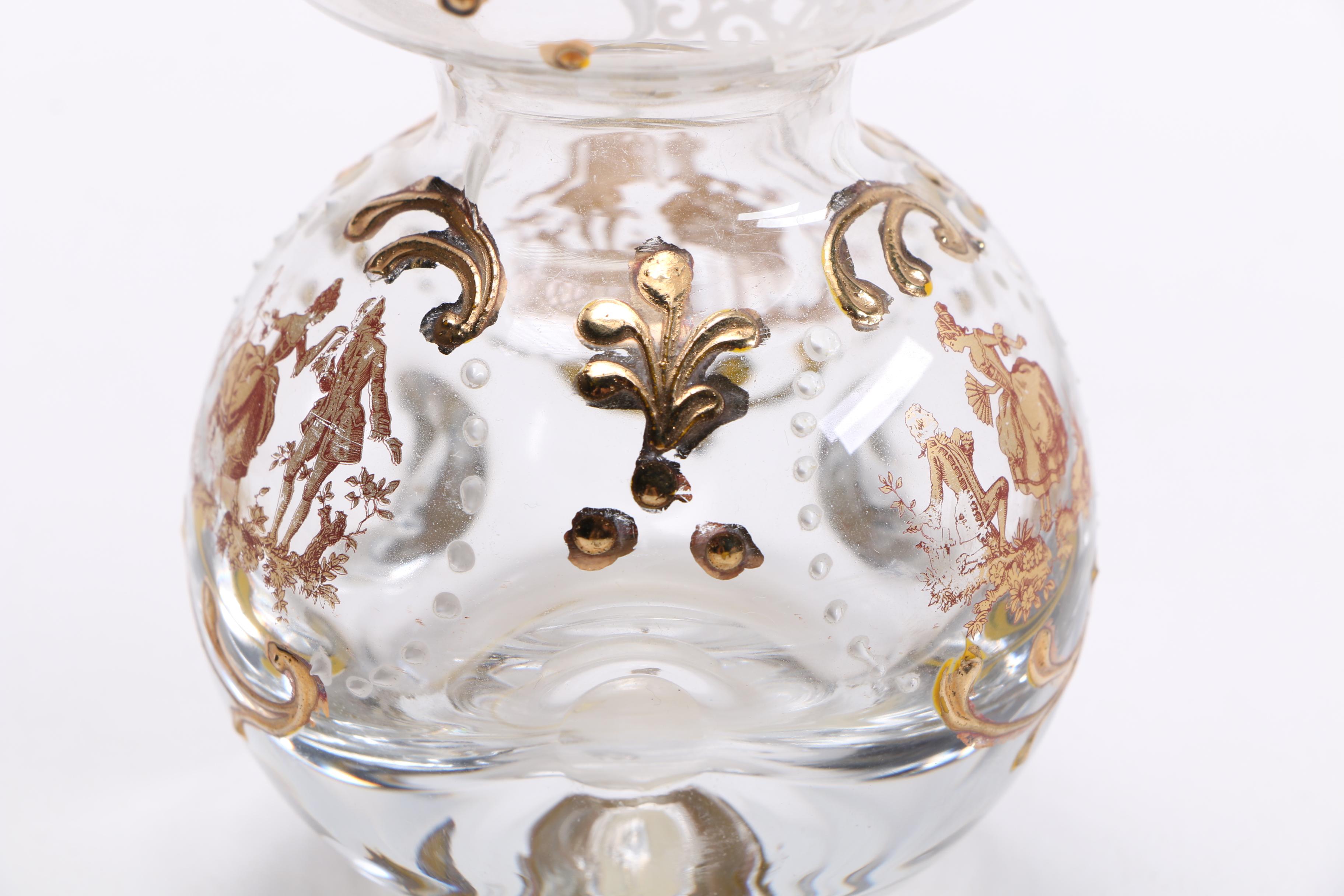 Hand Decorated Glass Vessel
