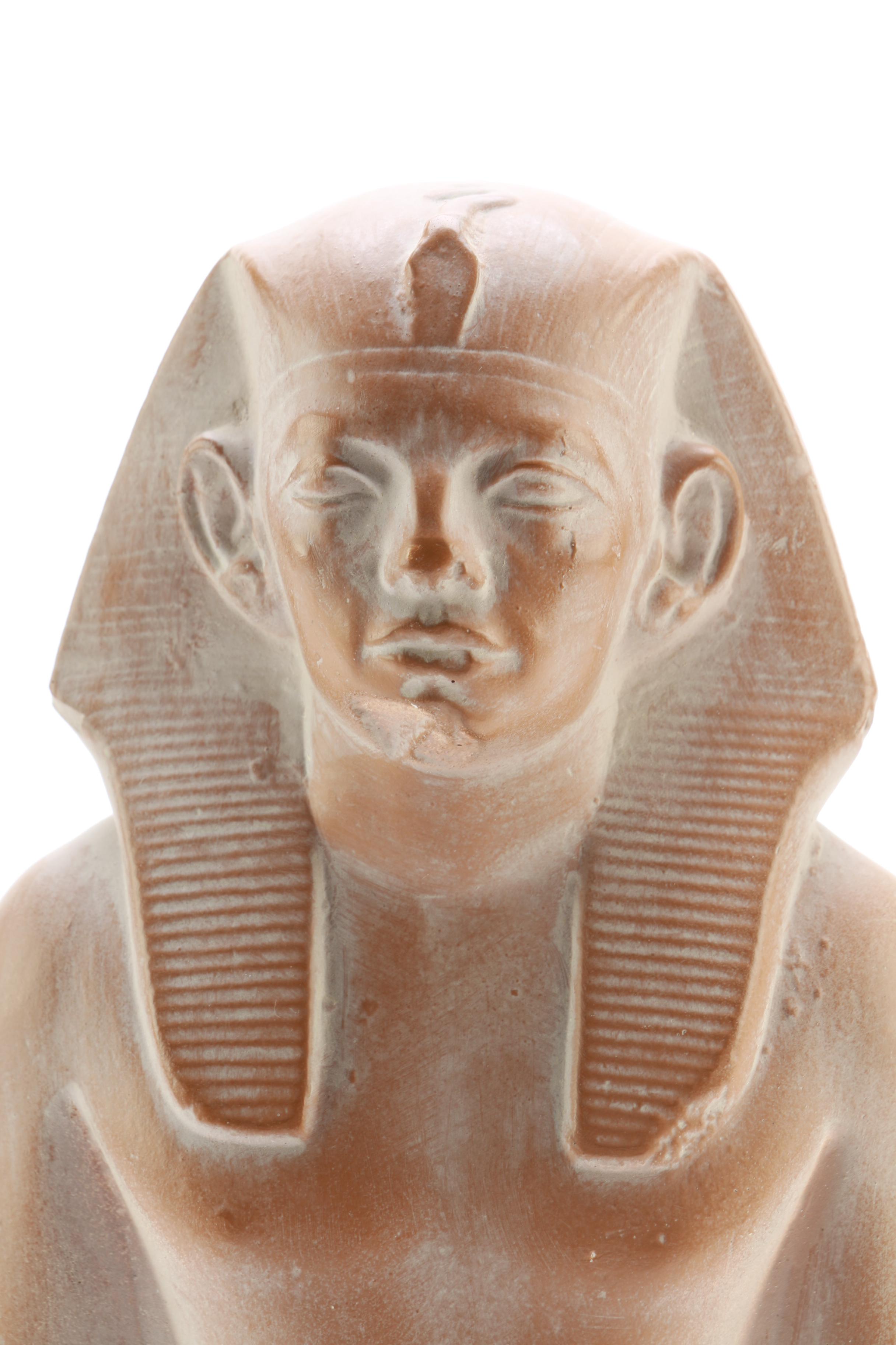 Cast Resin Pharaoh Sculpture