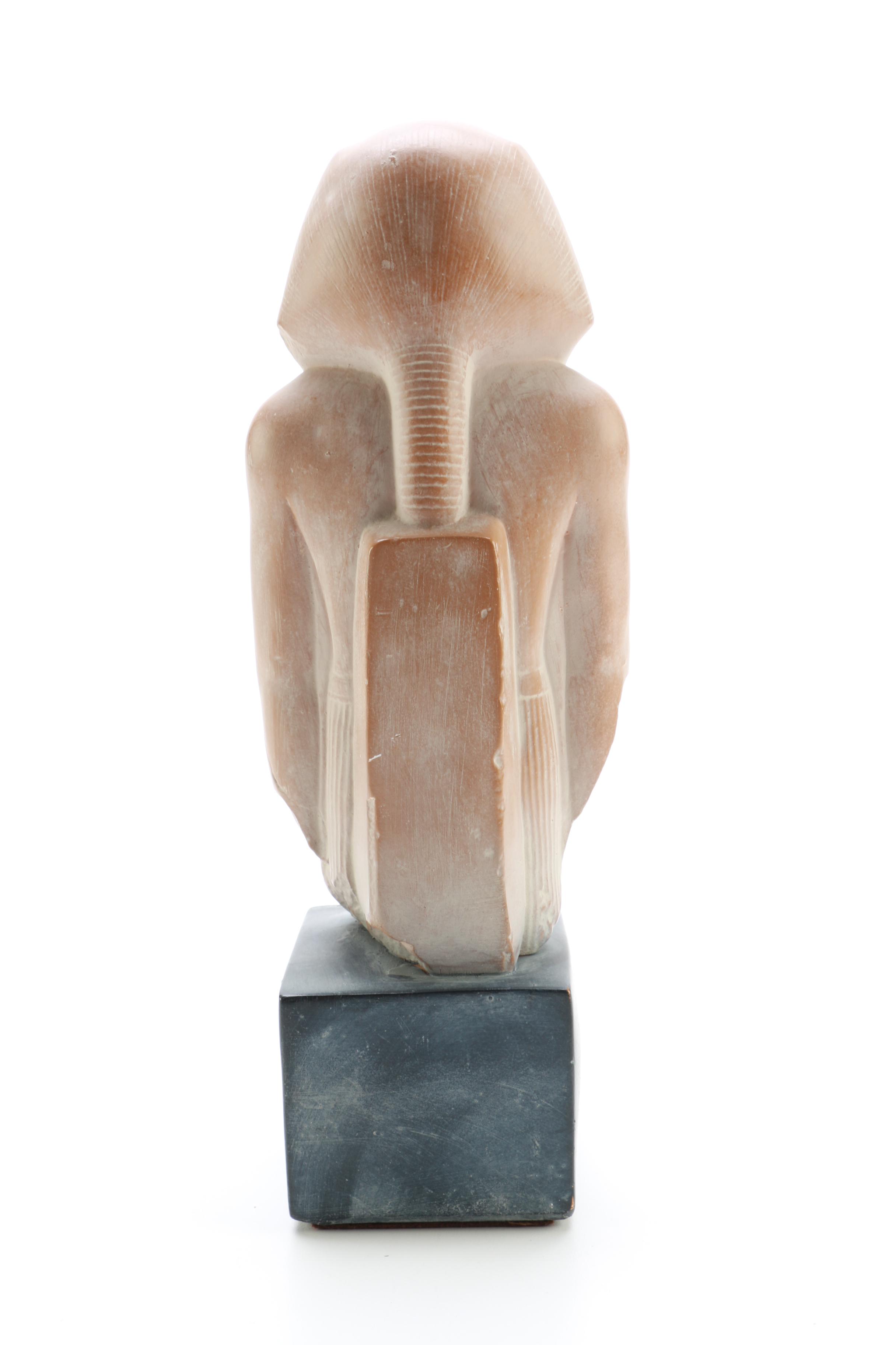 Cast Resin Pharaoh Sculpture
