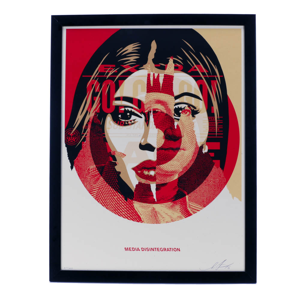 Shepard Fairey Signed Limited Edition 2016 Serigraph "Media Target"