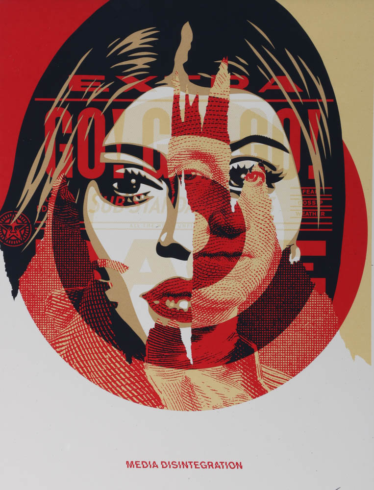 Shepard Fairey Signed Limited Edition 2016 Serigraph "Media Target"