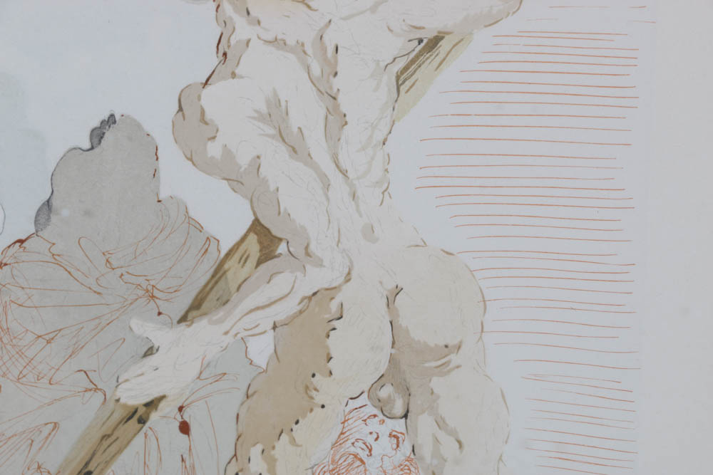 Salvador Dalí Wood Engraving "Hell Canto 3"