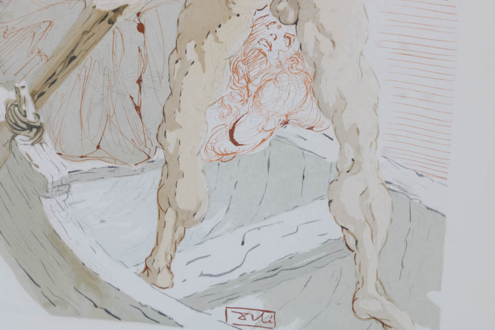 Salvador Dalí Wood Engraving "Hell Canto 3"