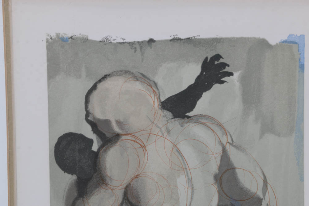 Salvador Dalí Wood Engraving "Hell Canto 3"