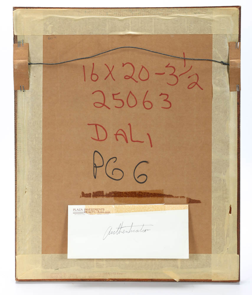 Salvador Dalí Wood Engraving "Hell Canto 3"