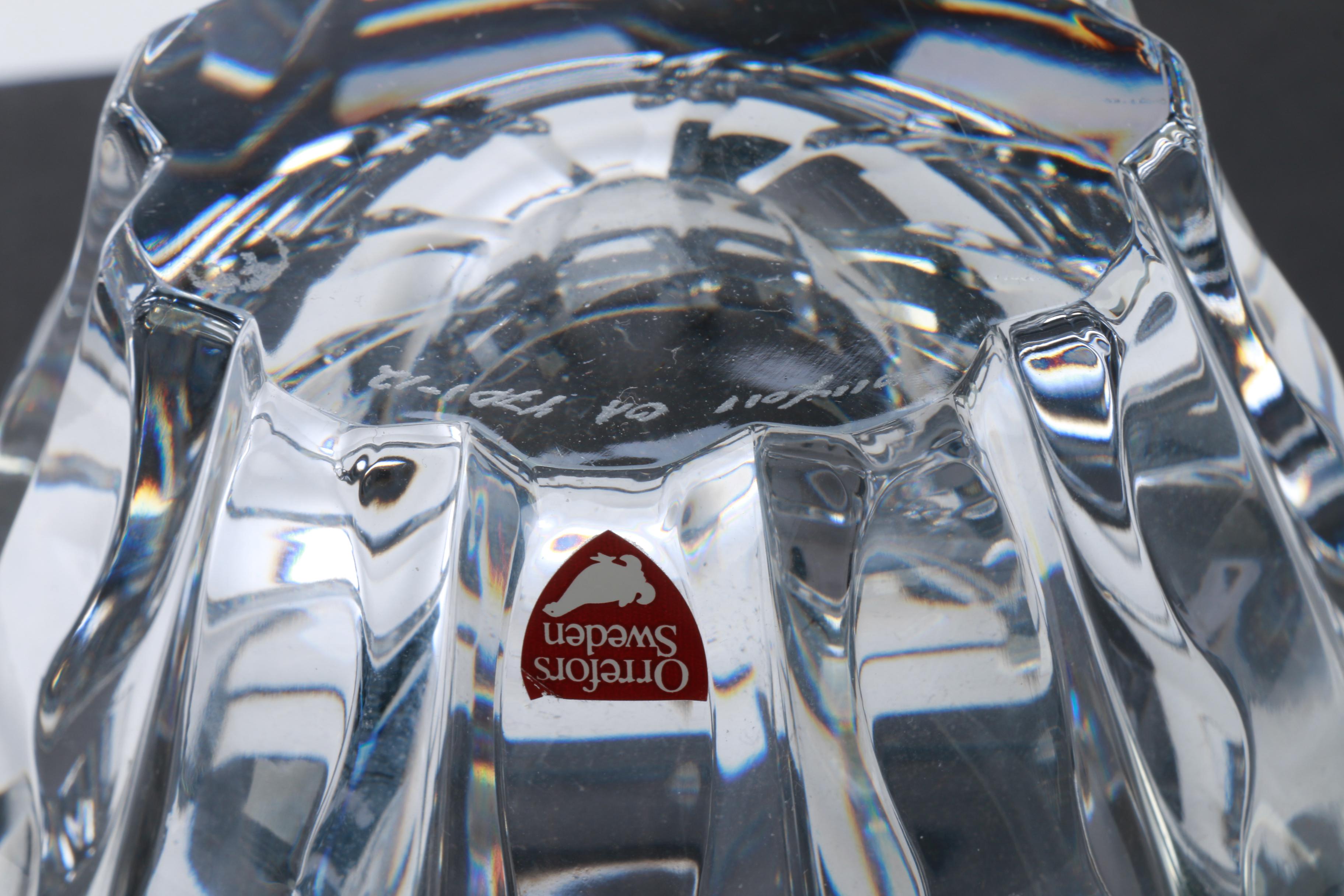 Collection of Orrefors and Waterford Crystal Bowls