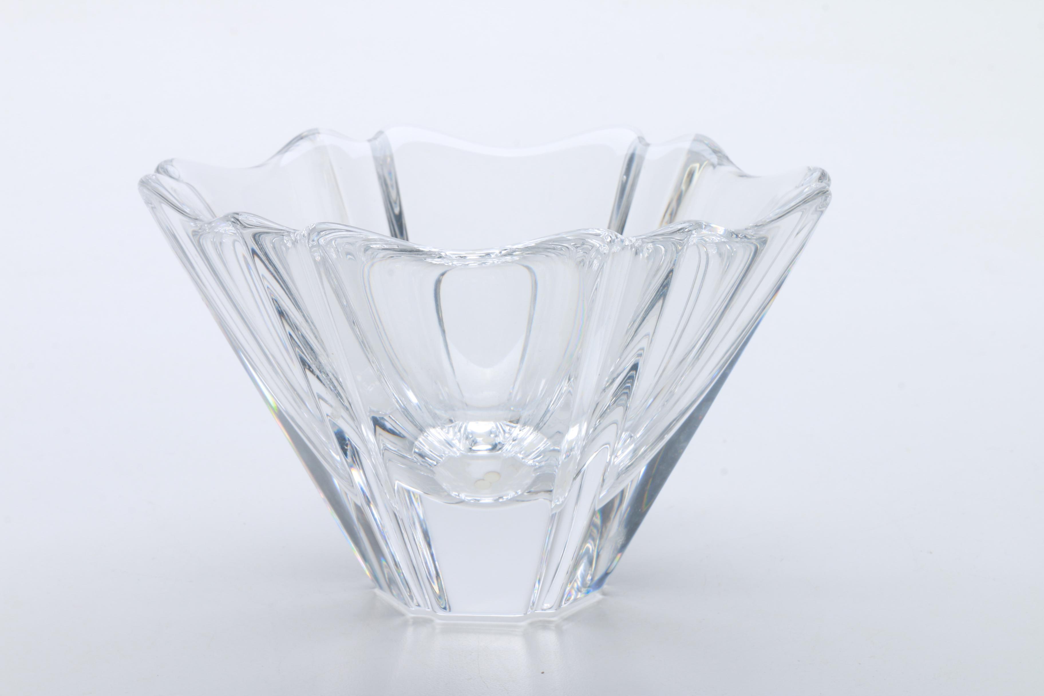 Collection of Orrefors and Waterford Crystal Bowls