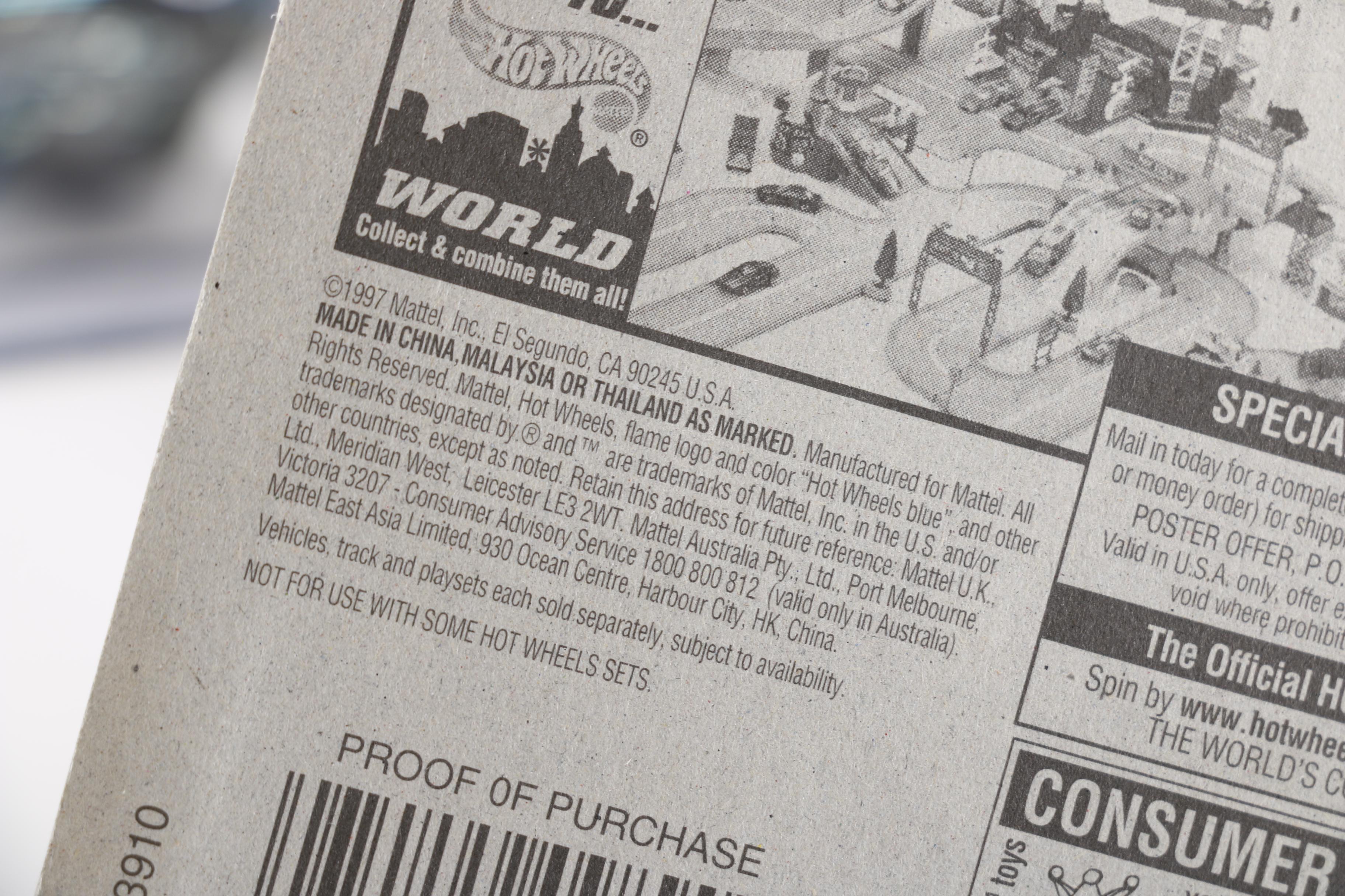 1990s Hot Wheels Die-Cast Cars