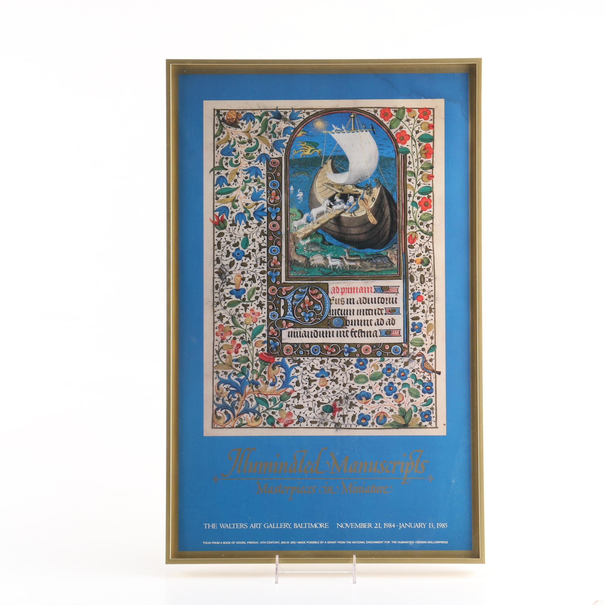 Poster for "Illuminated Manuscripts - Masterpieces in Miniature"