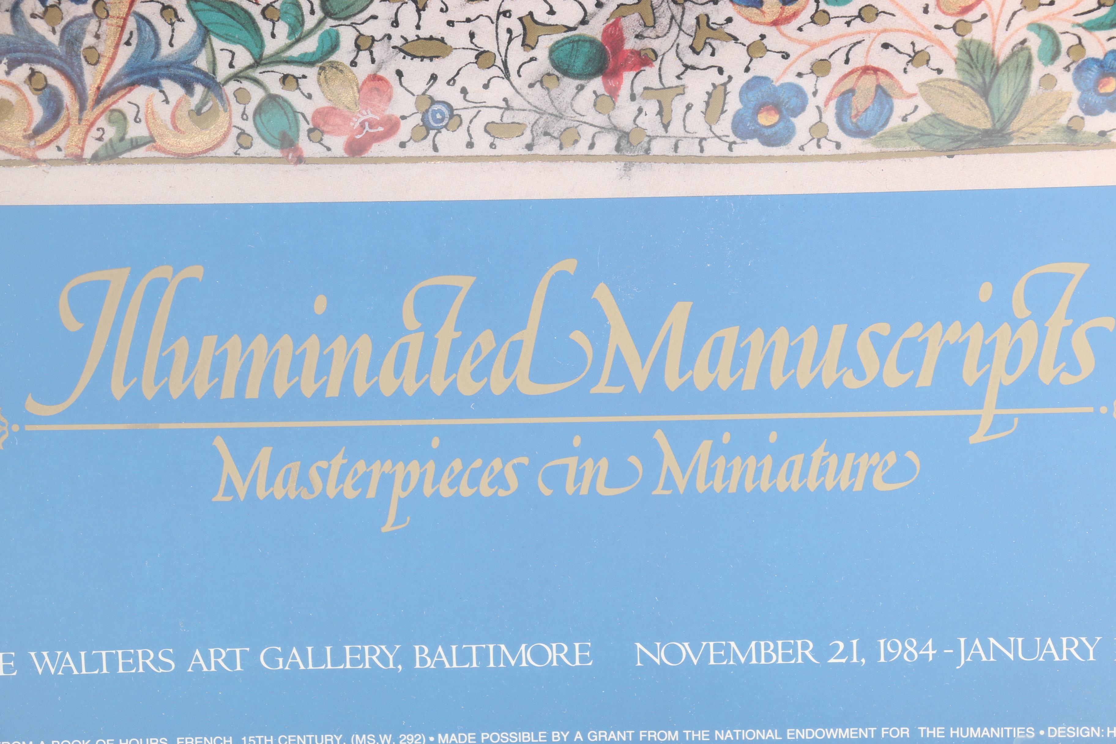 Poster for "Illuminated Manuscripts - Masterpieces in Miniature"