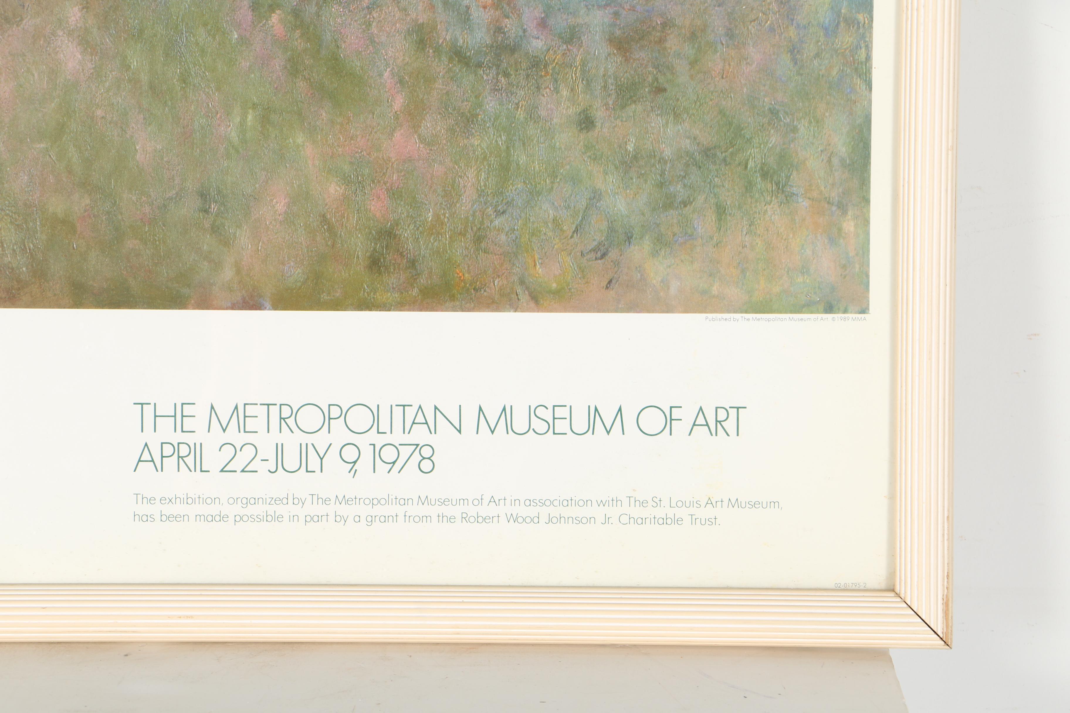 "Monet's Years at Giverny" Metropolitan Museum of Art Exhibition Poster