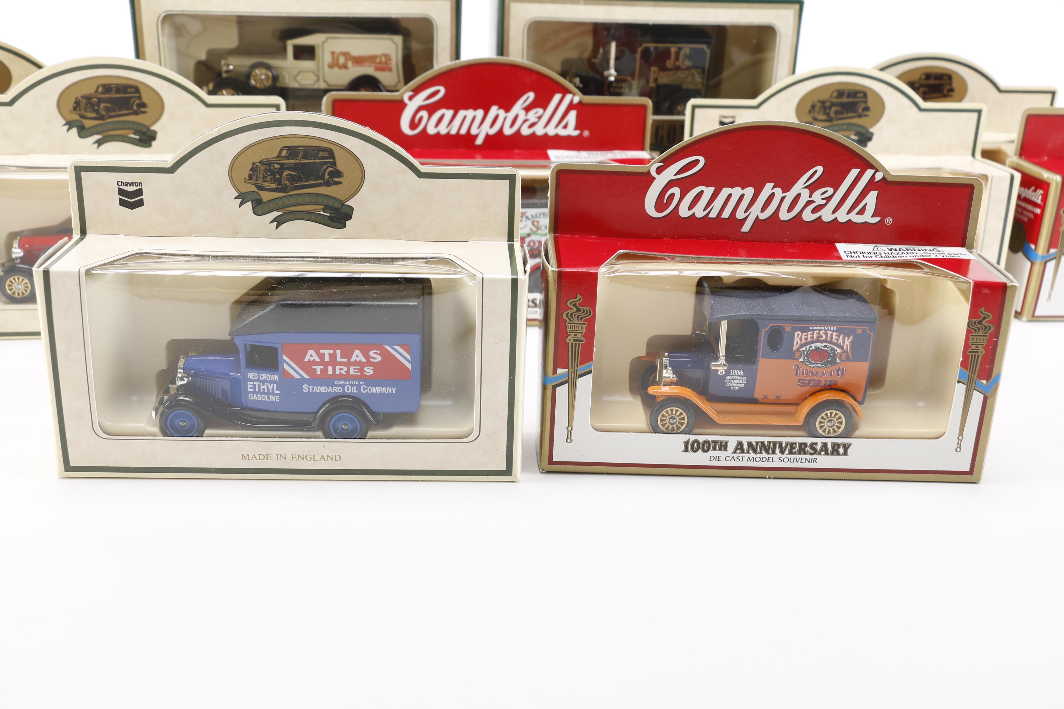 Die-Cast Days Gone and Campbell's Soup Commemorative Vintage Vehicle Model Trucks