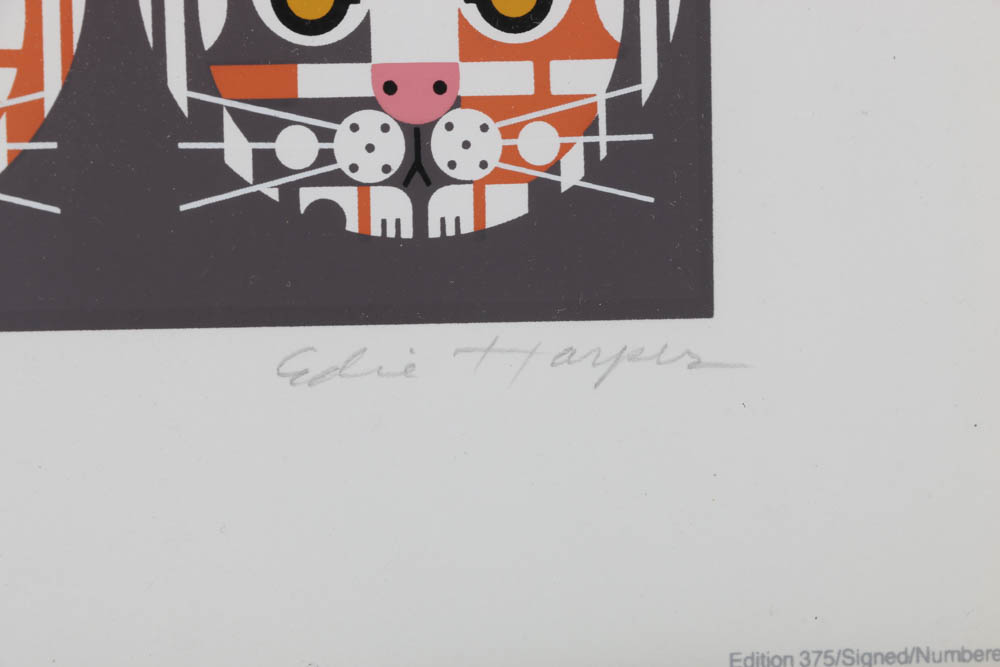 Edie Harper Signed Limited Edition Serigraph "Copycats"