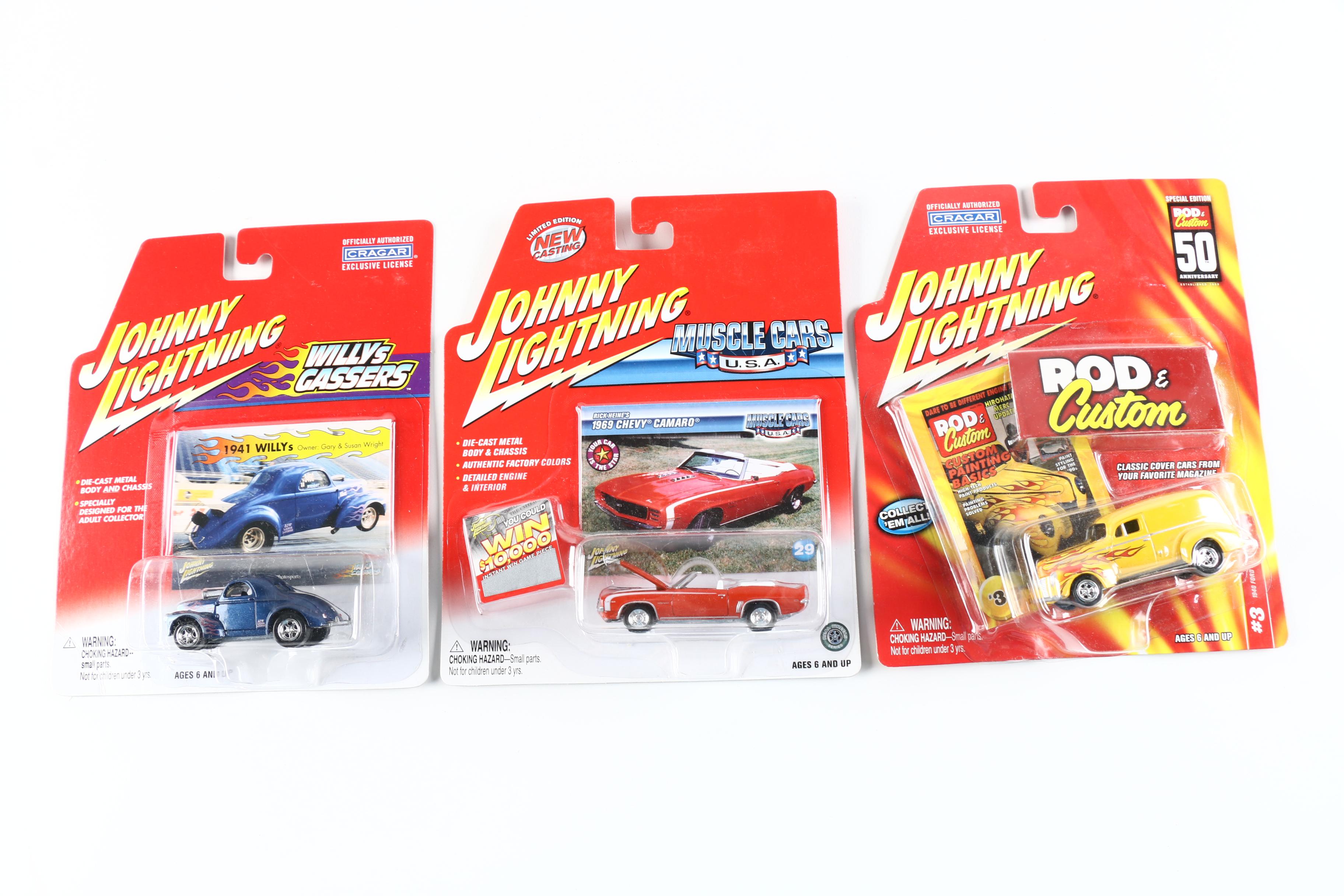 Collection of Johnny Lightning Die-Cast Cars