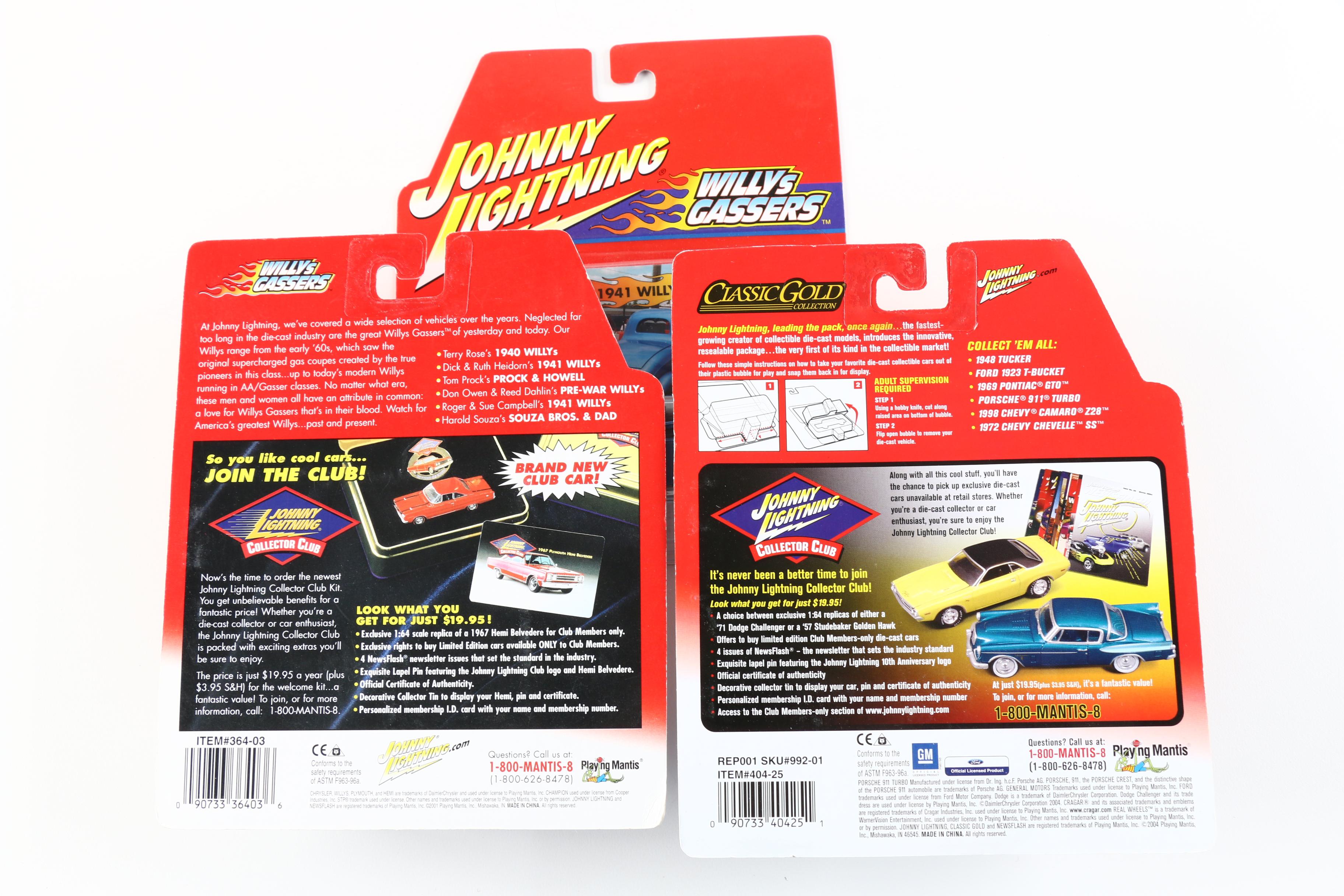 Collection of Johnny Lightning Die-Cast Cars