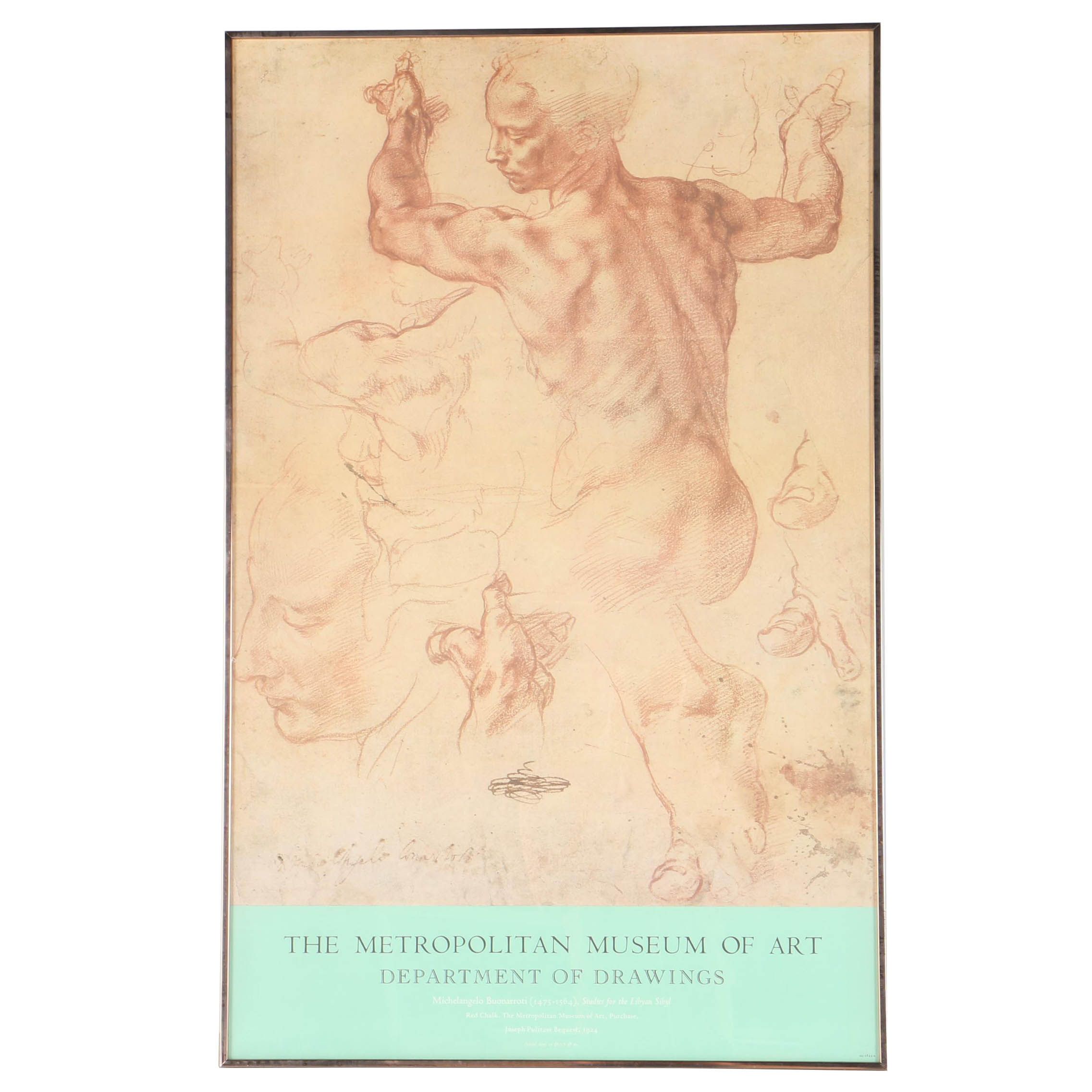 Michelangelo Exhibition Framed Poster