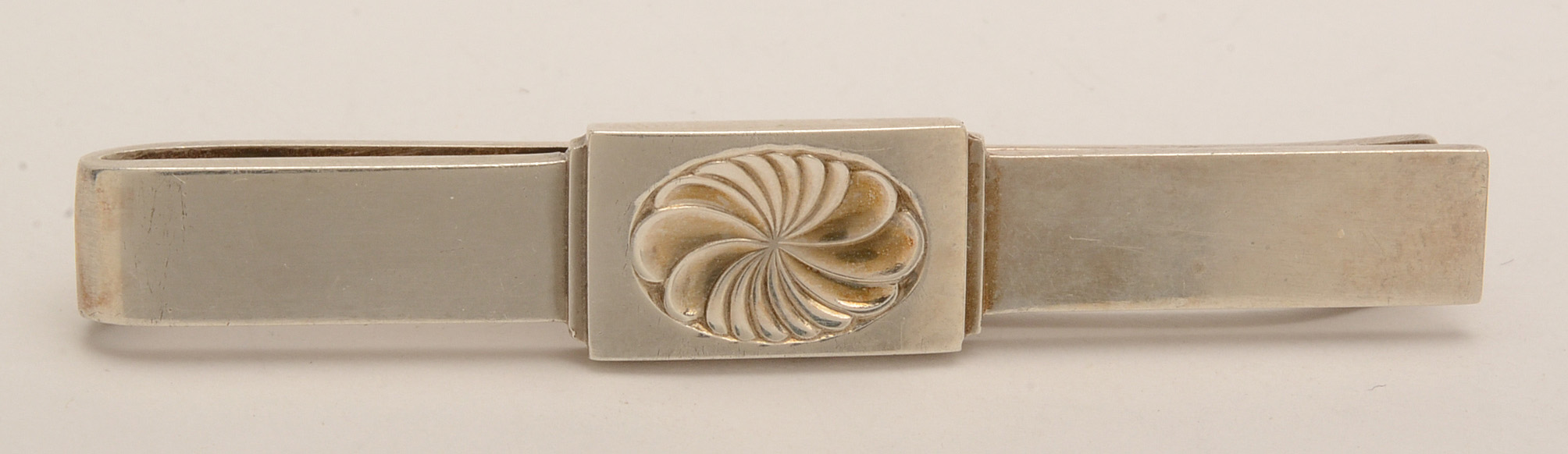 Georg Jensen Mid Century Sterling Tie Clip and Cufflinks