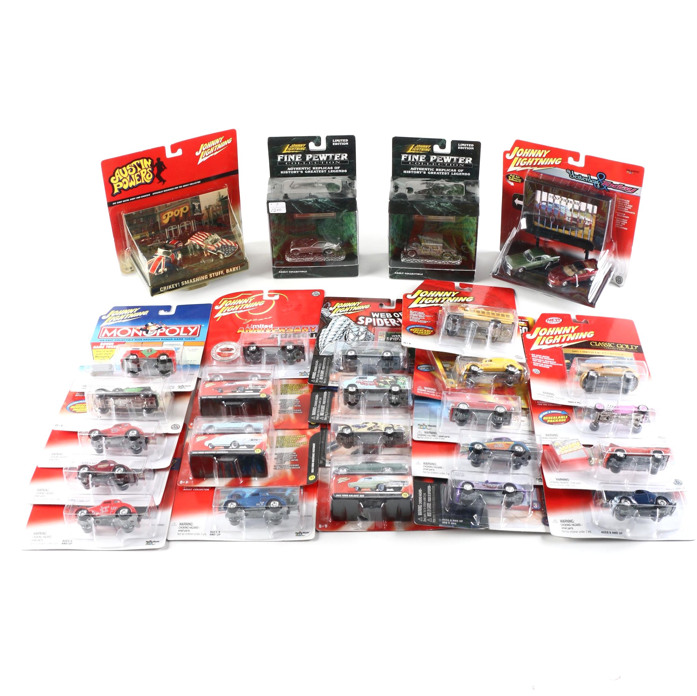 Collection of Johnny Lightning Die-Cast Cars