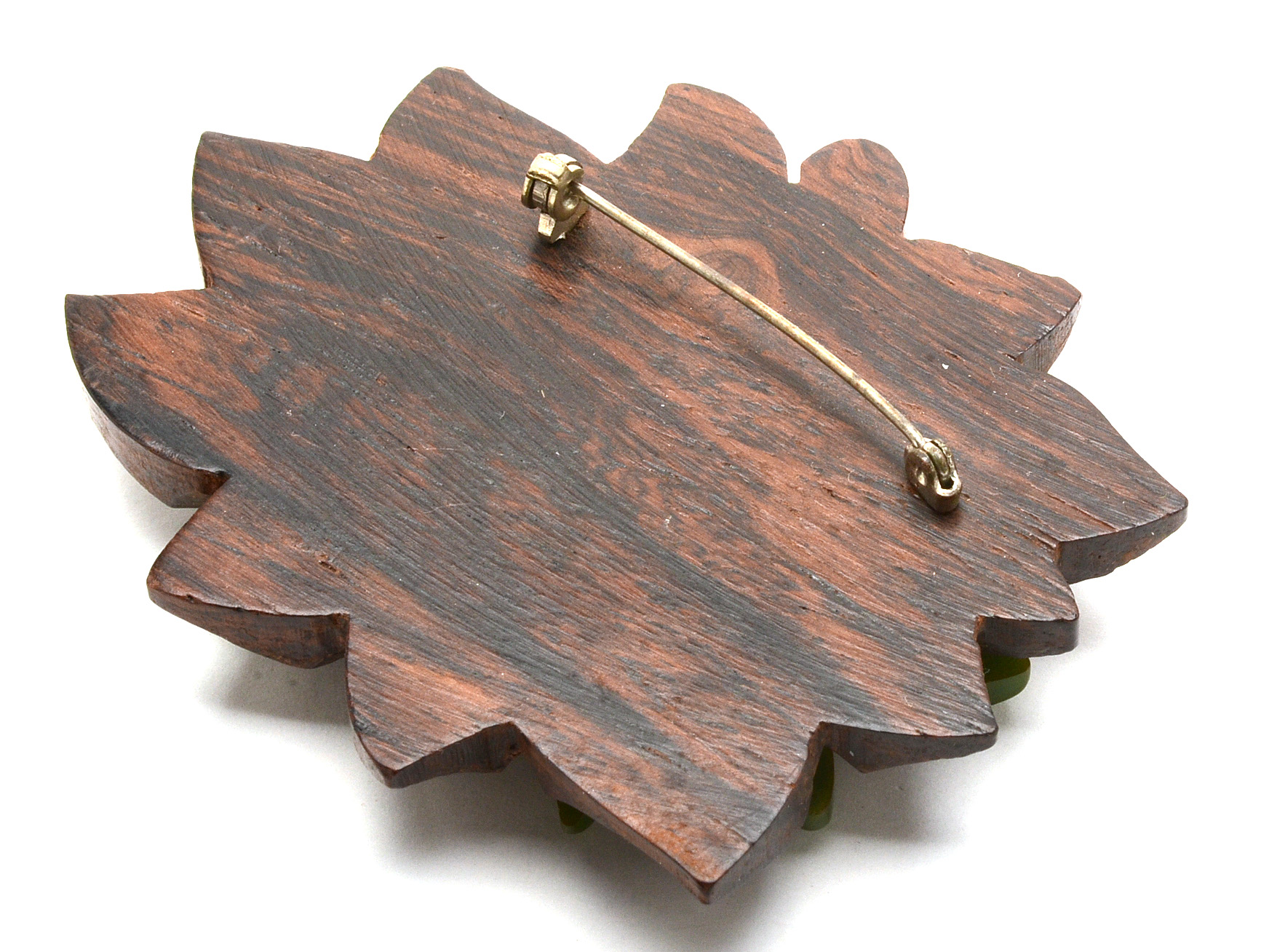 Carved Bakelite Brooches