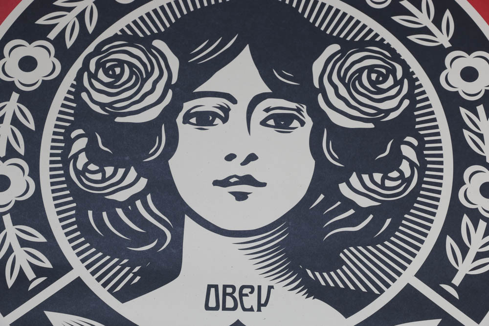 Shepard Fairey Signed Open Edition Giclée "Make Art Not War"