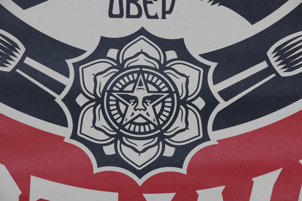 Shepard Fairey Signed Open Edition Giclée "Make Art Not War"