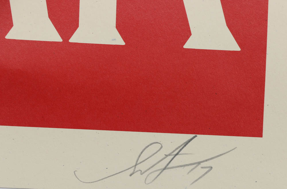 Shepard Fairey Signed Open Edition Giclée "Make Art Not War"