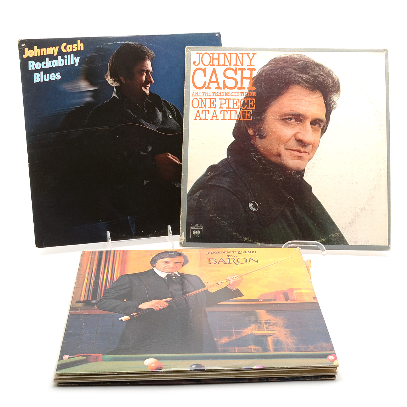 Johnny Cash and Carter Family LPs
