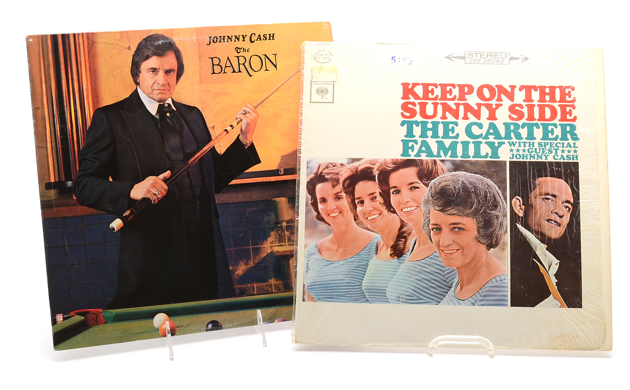 Johnny Cash and Carter Family LPs