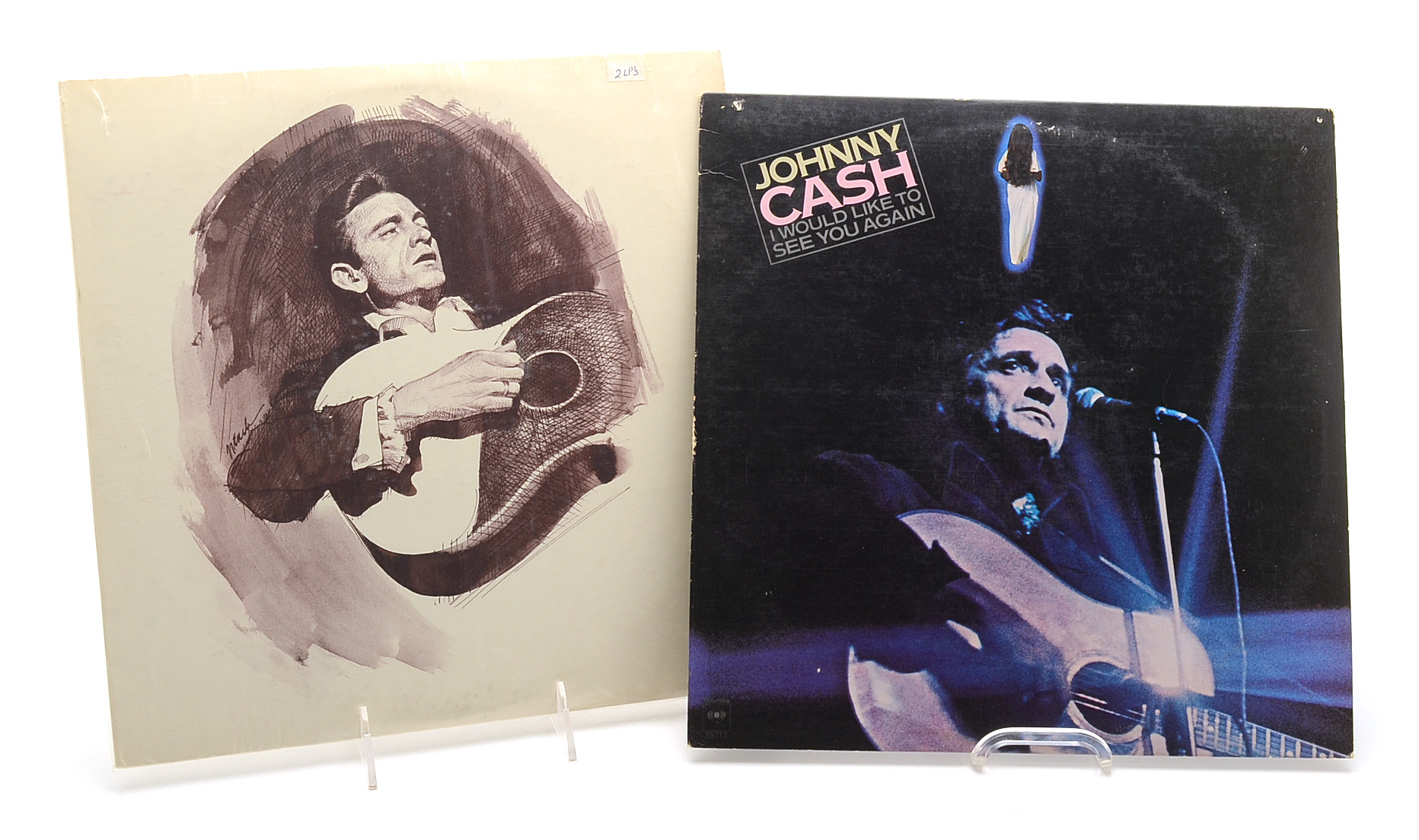 Johnny Cash and Carter Family LPs