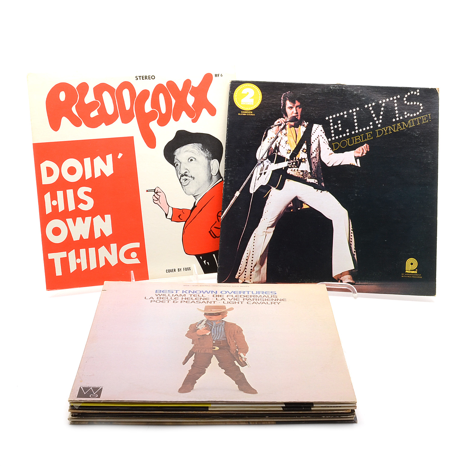 Elvis, Redd Foxx and Other Vintage LPs