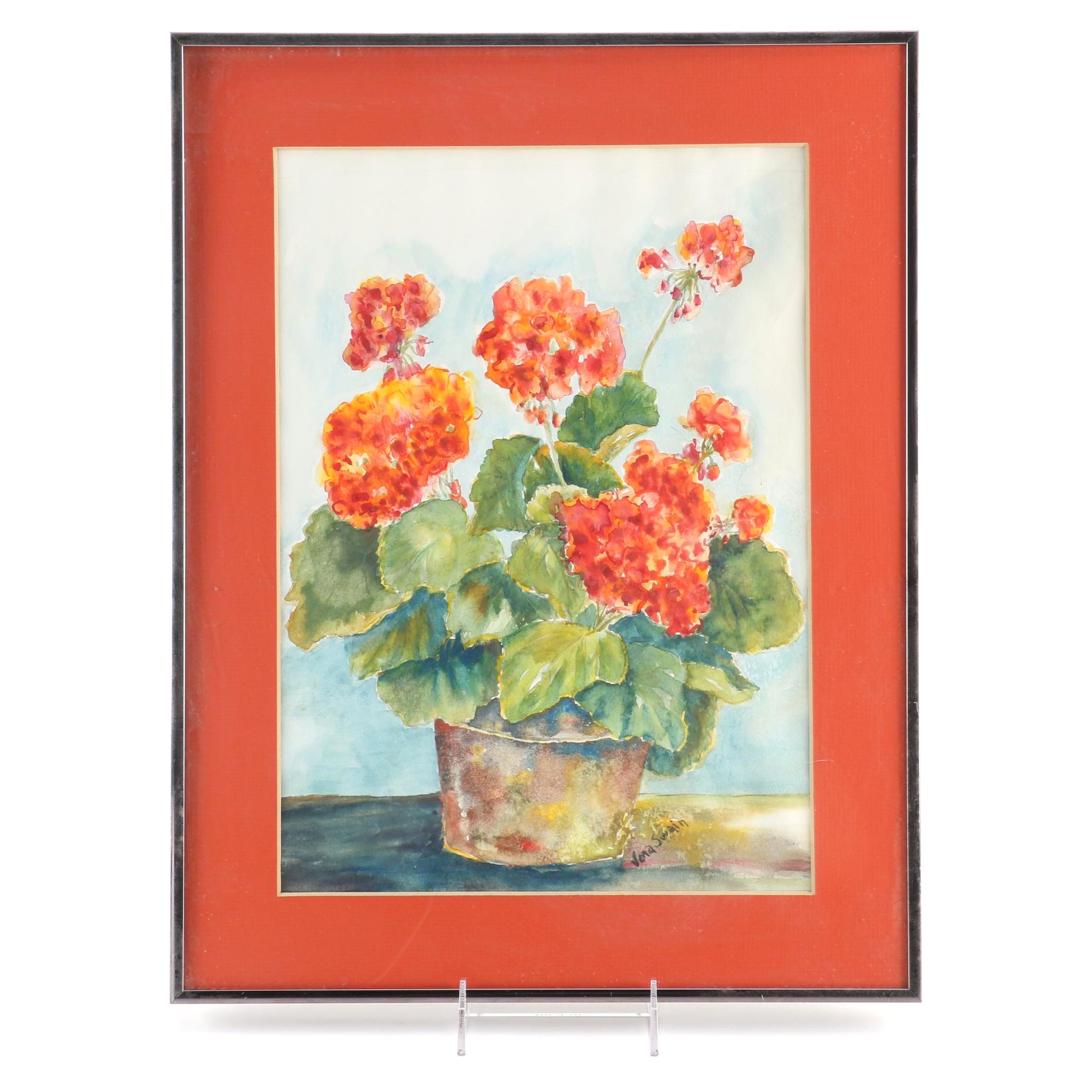 Vena Swain Original Watercolor "Country Morning"