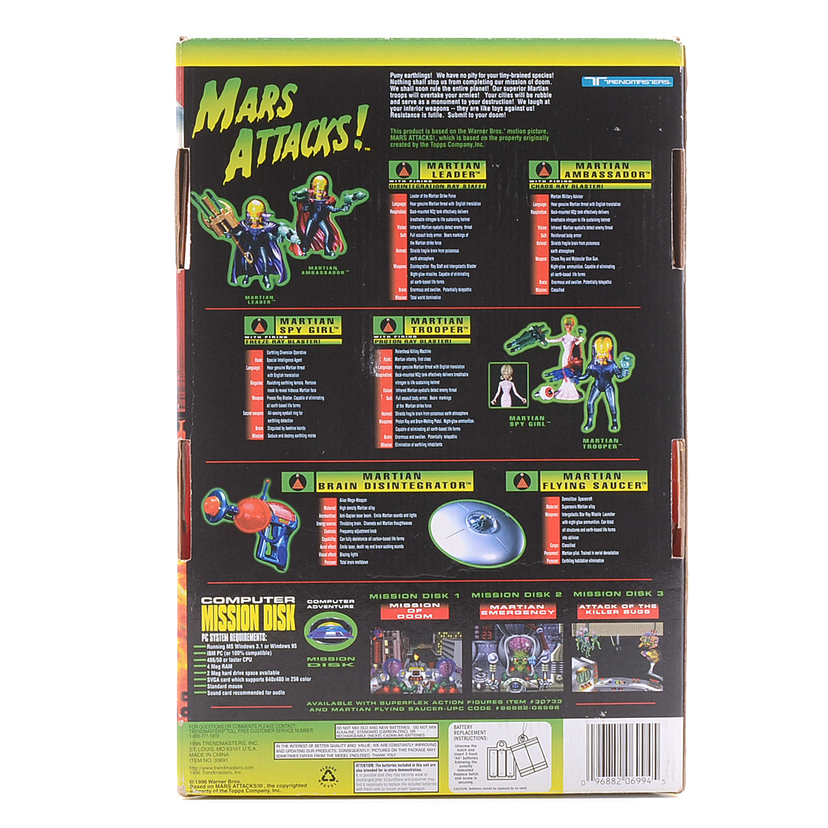 "Mars Attacks!" Martian Ambassador Figure
