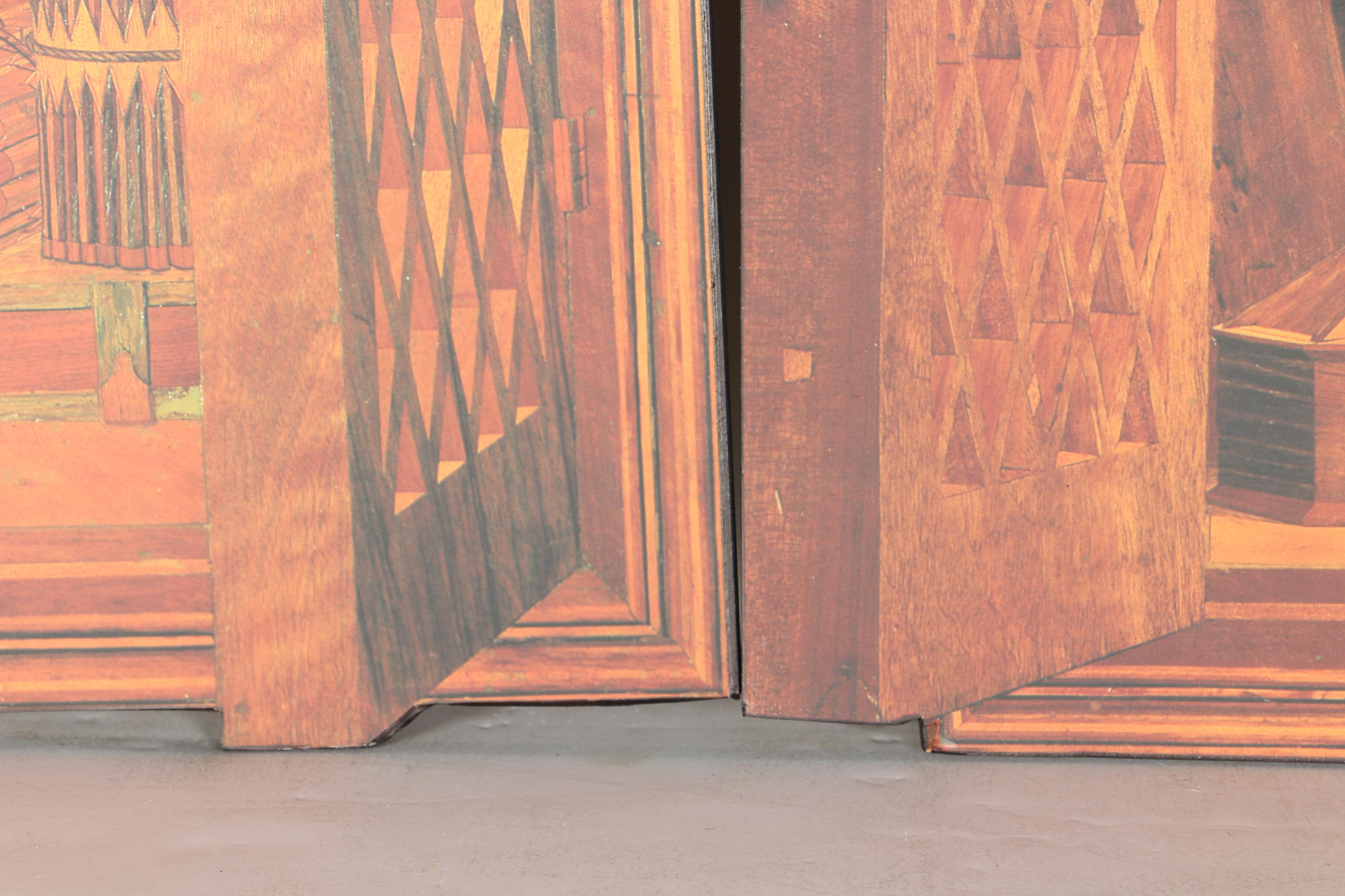 Metropolitan Museum of Art Offset Lithograph Trompe L'oeil Panels