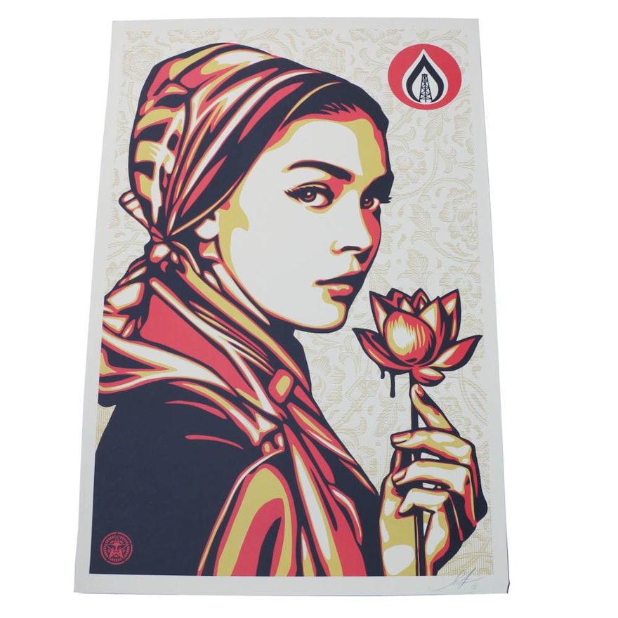 Shepard Fairey Signed 2016 Giclée "Natural Springs"