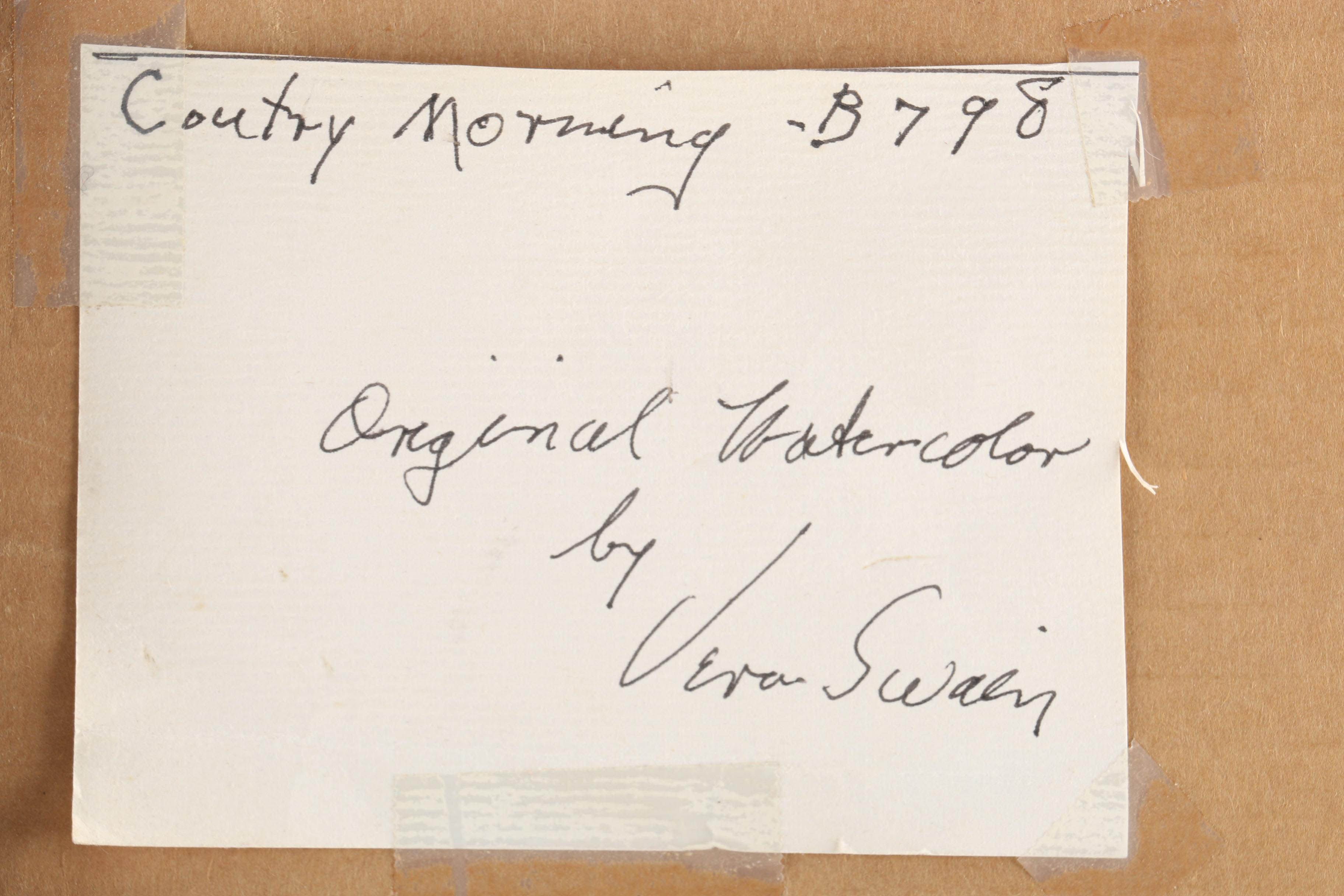 Vena Swain Original Watercolor "Country Morning"