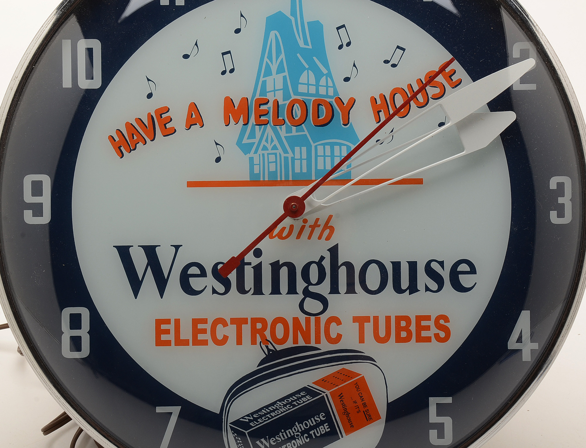 Vintage Westinghouse Lighted Advertising Pam Clock
